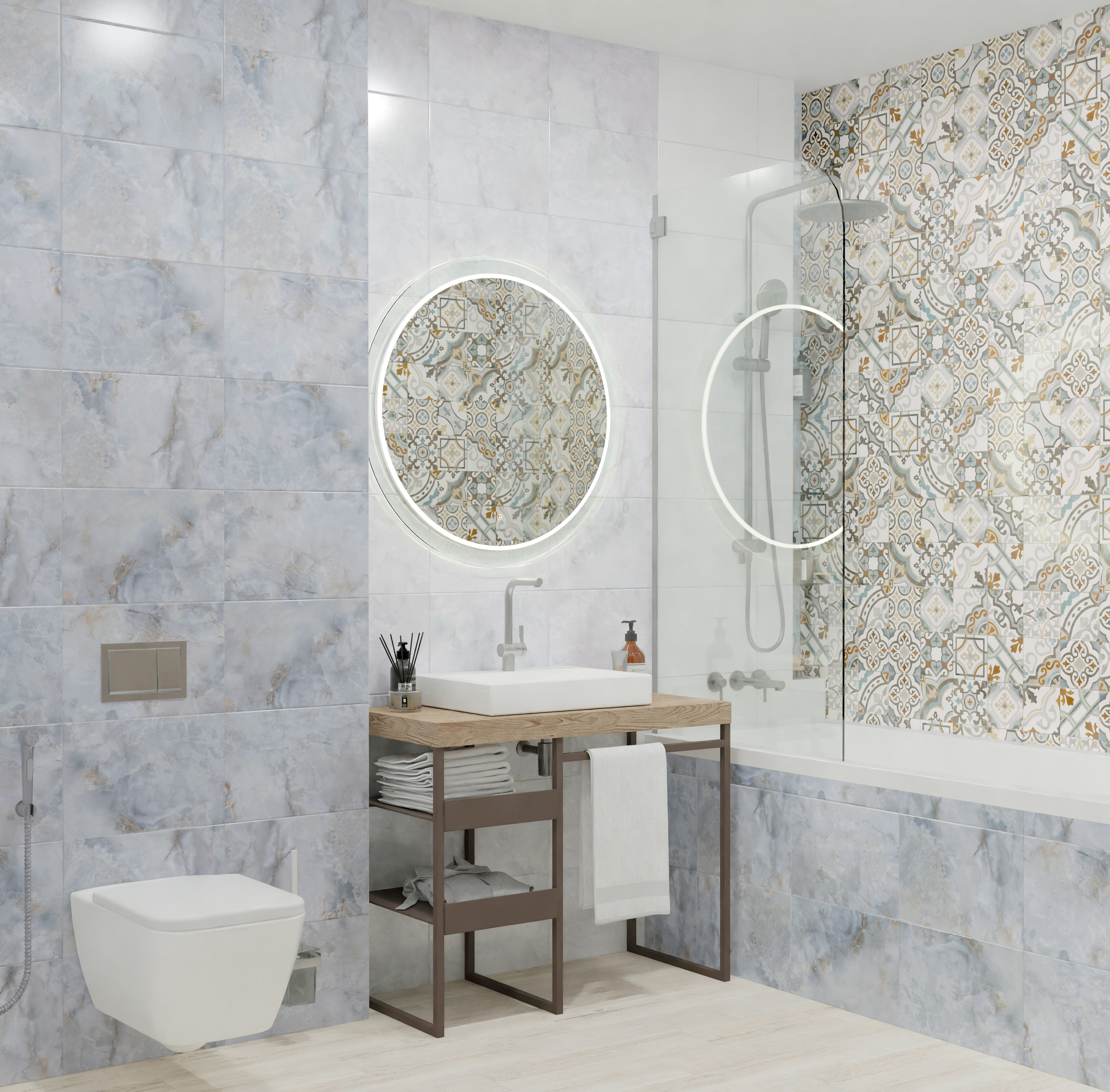 Изображение товара Плитка настенная GLOBAL TILE Emotion Gt 9EM0000TG, 27x40 см, белая