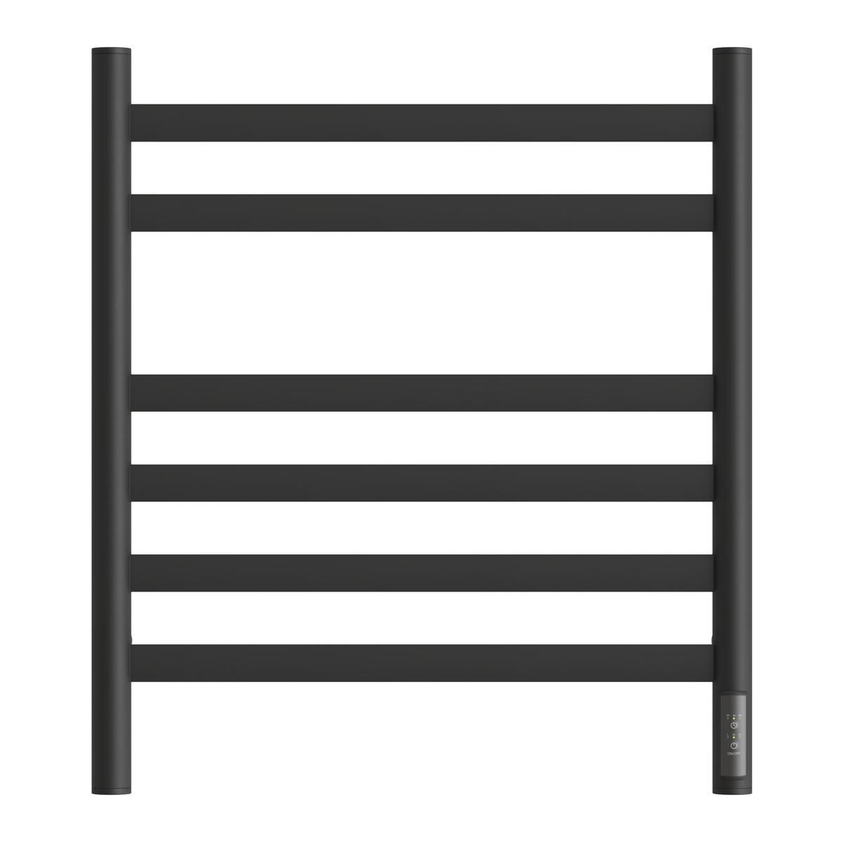 Изображение товара Полотенцесушитель электрический Apextermo 532x600 мм 85 Вт с терморегулятором Лесенка цвет черный матовый