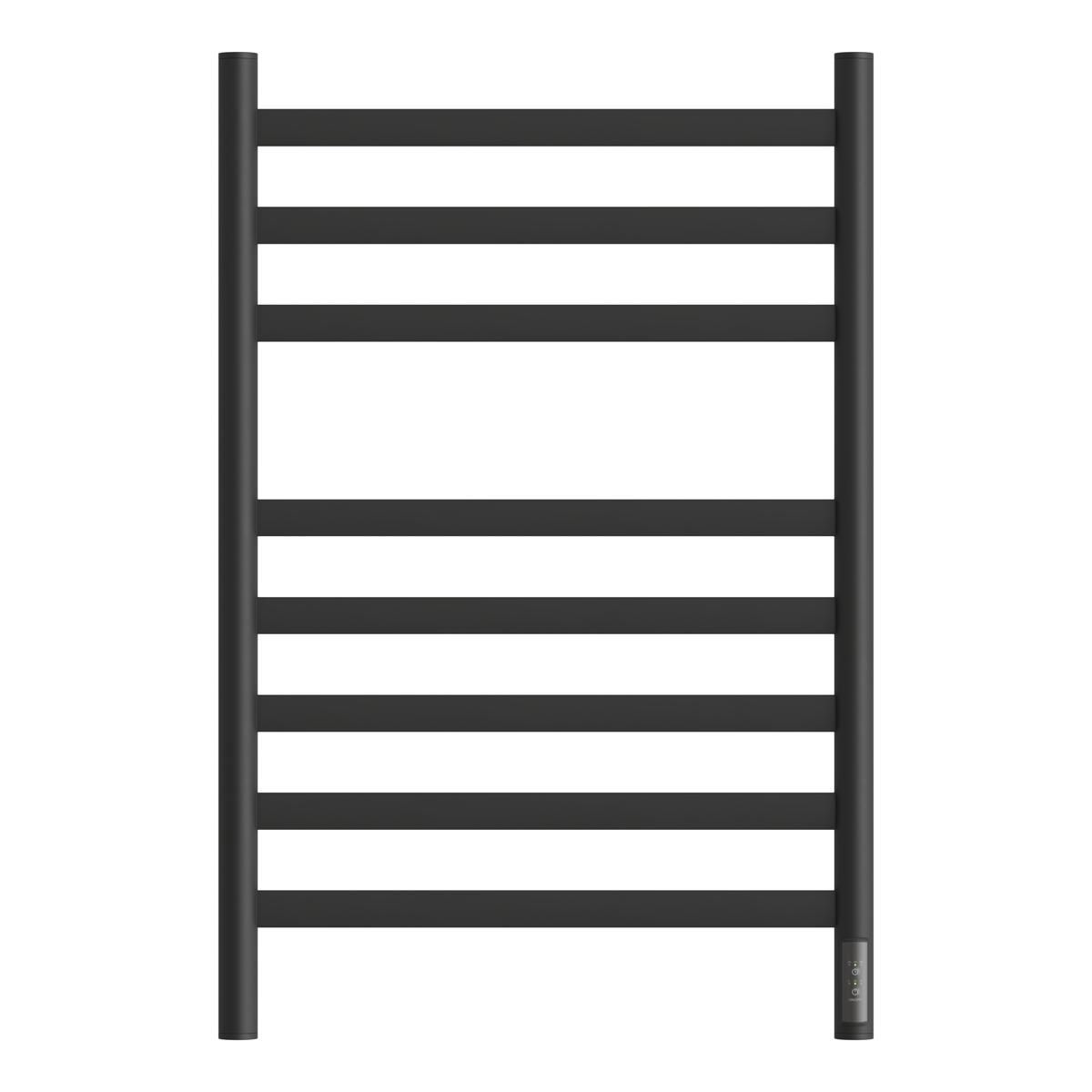 Изображение товара Полотенцесушитель электрический Apextermo 532x800 мм 100 Вт с терморегулятором Лесенка цвет черный матовый