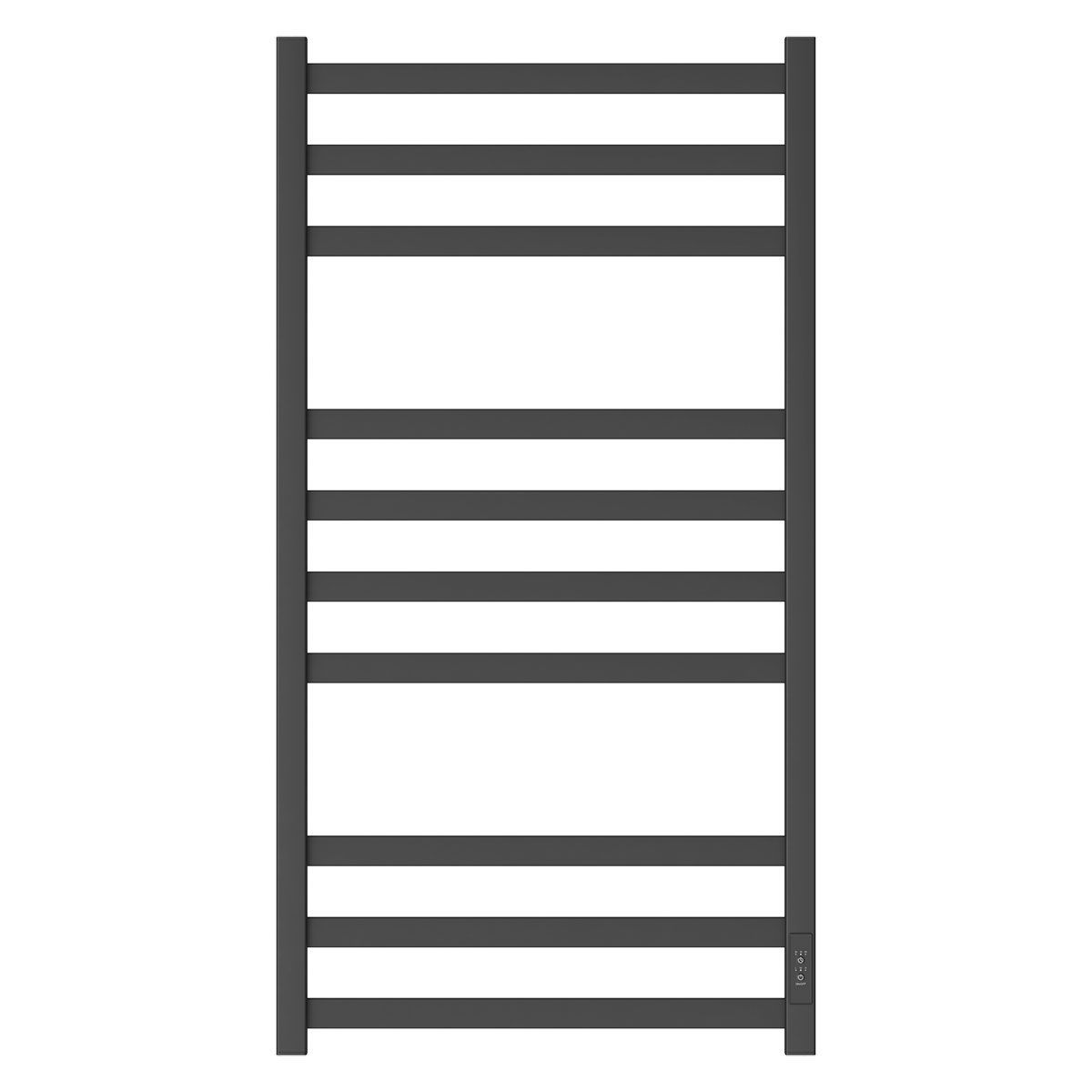 Изображение товара Полотенцесушитель электрический Apextermo 430x1000 мм 125 Вт с терморегулятором Лесенка цвет черный матовый