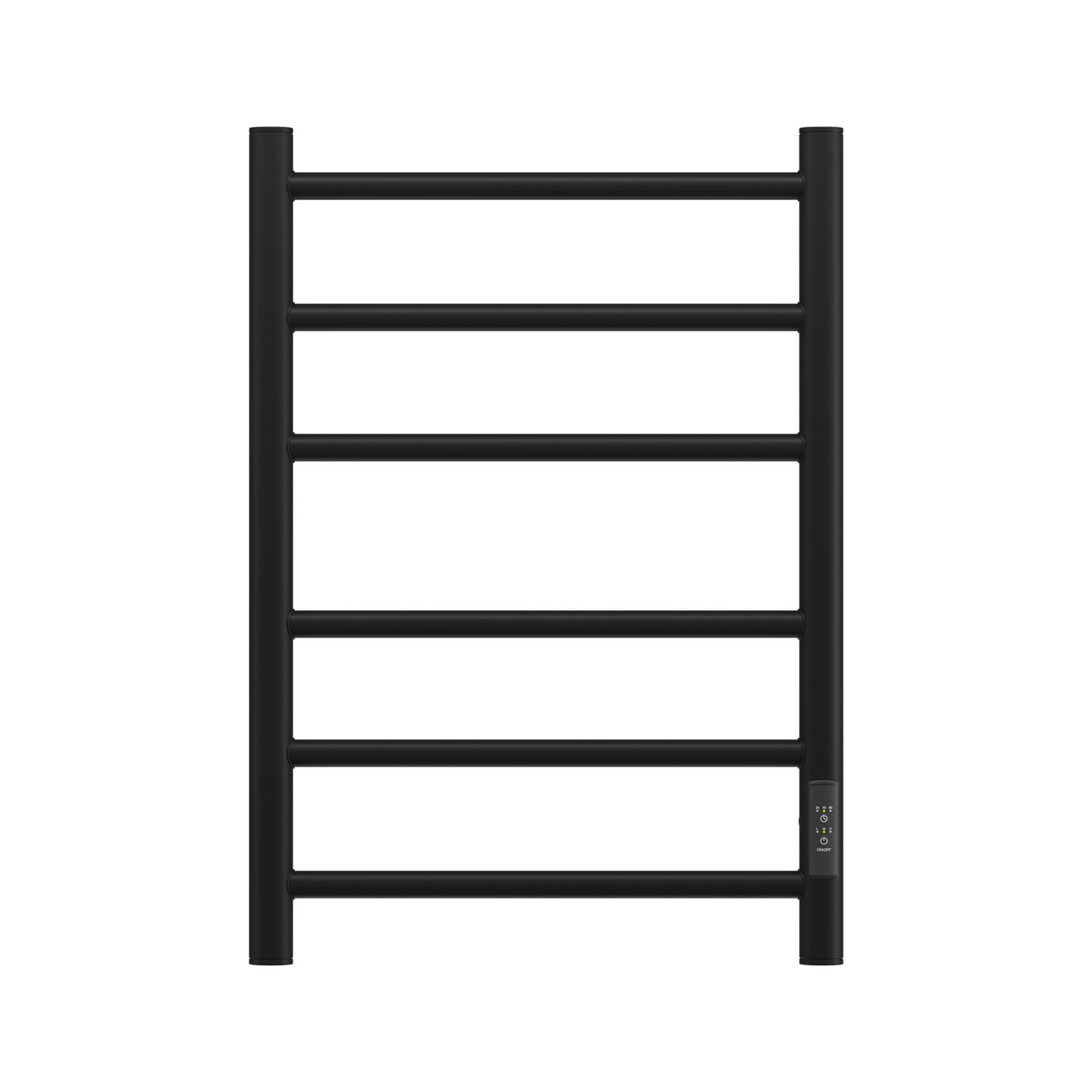 Изображение товара APEXTERMO Электрический полотенцесушитель Лесенка 432x600 85Вт черный матовый с терморегулятором