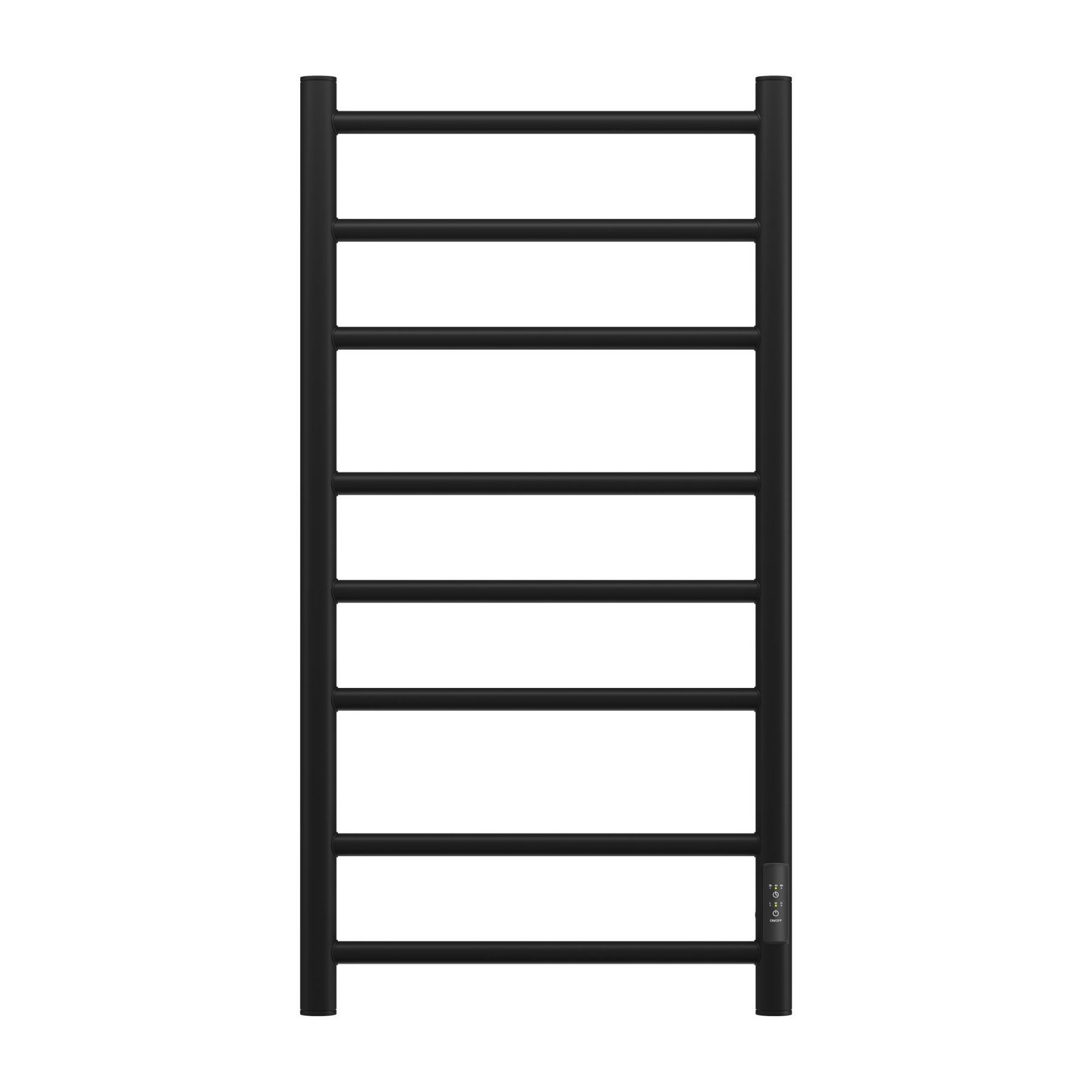 Изображение товара Электрический полотенцесушитель Apextermo 432x800 мм 100 Вт Черный матовый с терморегулятором