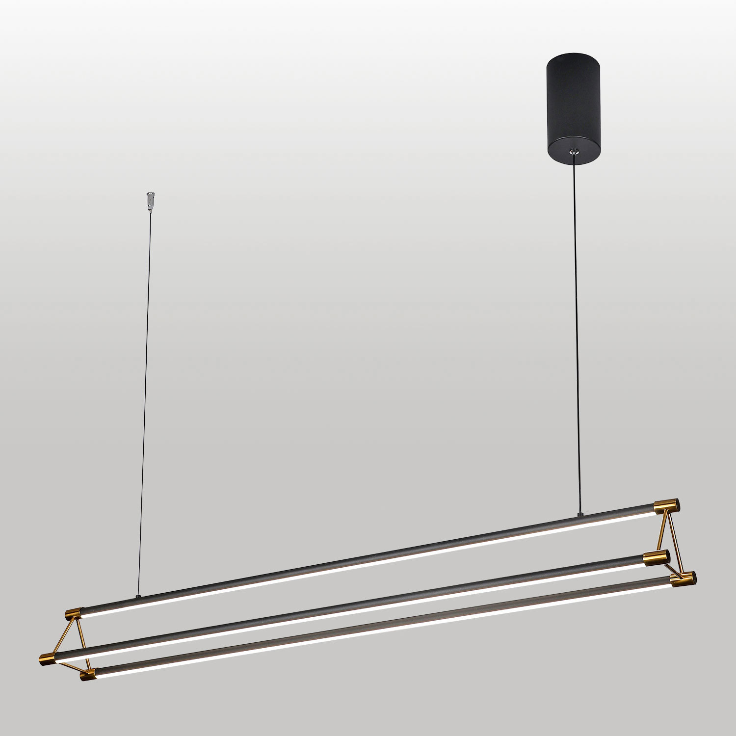 Изображение товара Люстра подвесная светодиодная Lussole Hidalgo Lsp-7439 28 м² черная нейтральный белый свет