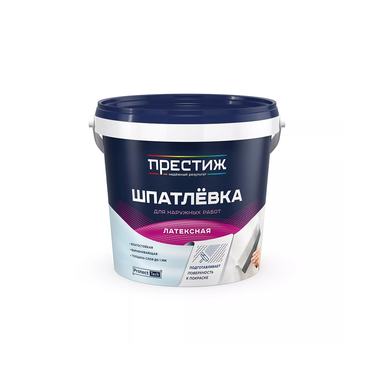 Изображение товара Шпатлевка латексная Престиж 1.5 кг для внутренних работ Изображение товара Шпатлевка латексная Престиж 1.5 кг для внутренних работ
