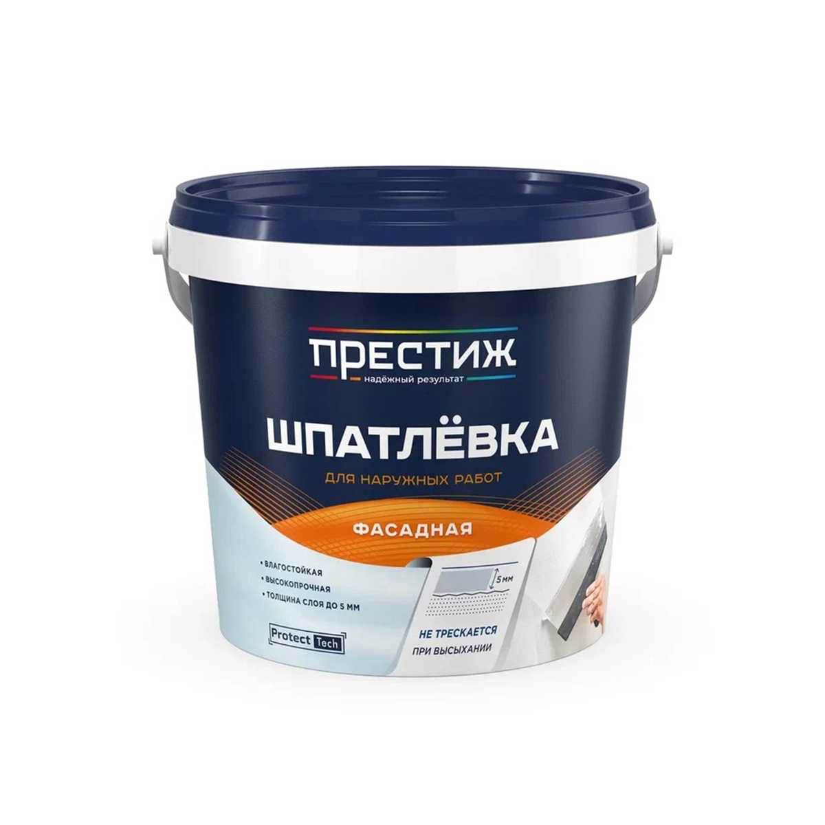 Изображение товара Фасадная шпатлёвка Престиж 1.5 кг для внутренней и наружной отделки
