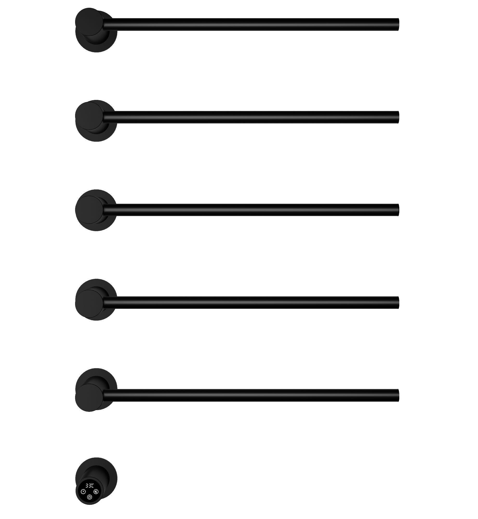 Изображение товара Электрический полотенцесушитель Wonzon & Woghand Hamburg 468x665 мм 60 Вт черный