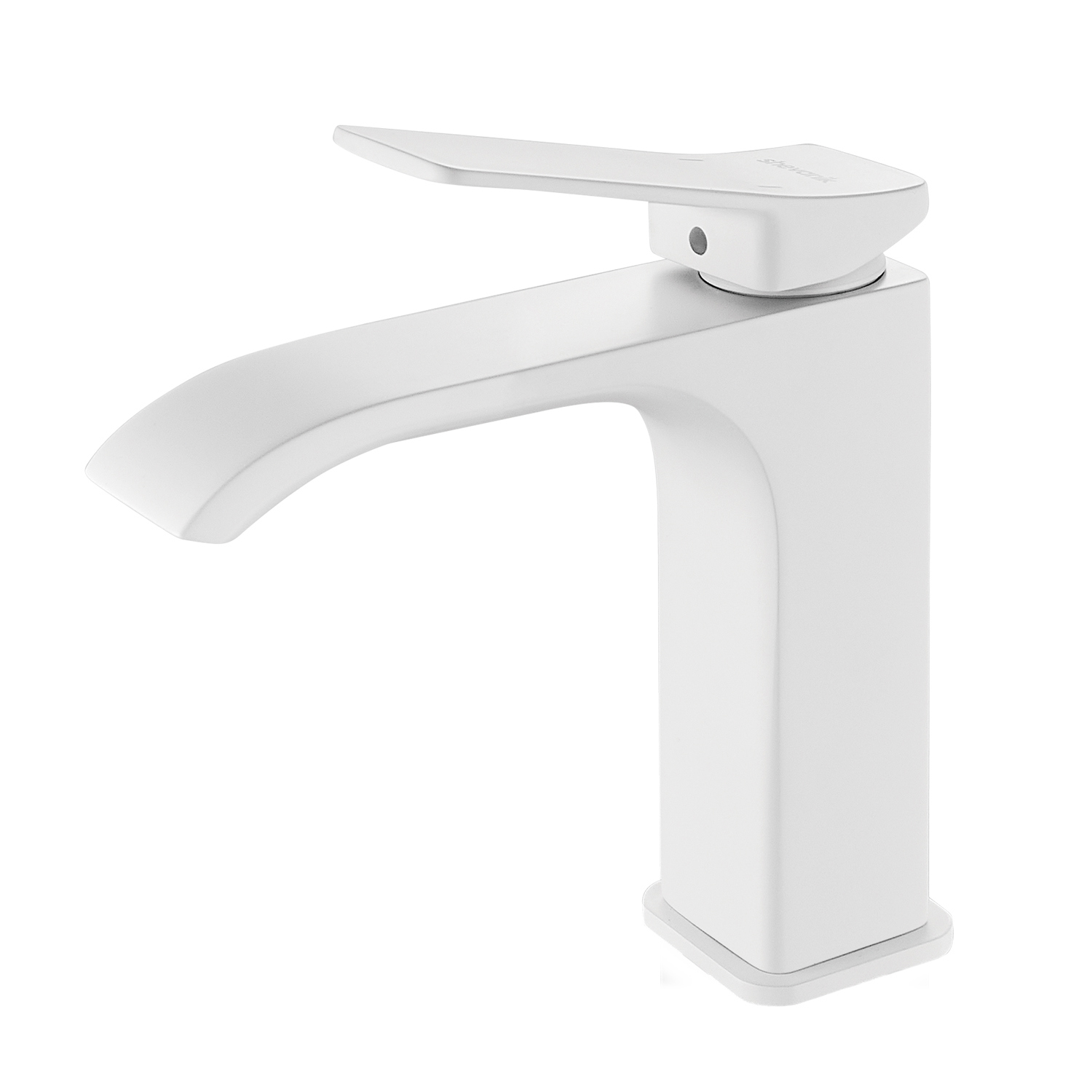 Изображение товара Смеситель для раковины Shevanik S4001C Белый матовый с одним рычагом