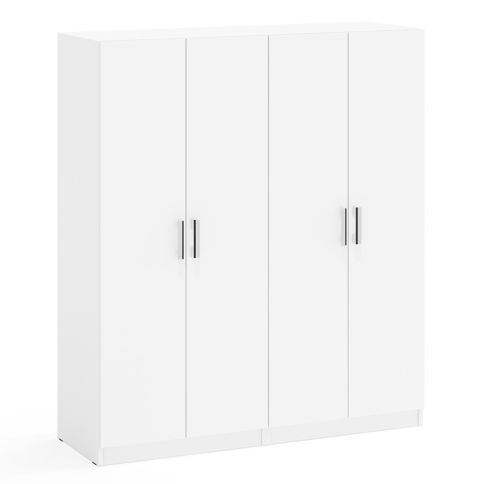 Изображение товара Шкаф распашной Мебельный двор МД-СК-9 с 4 дверями 140x160x45 см ЛДСП цвет белый шагрень