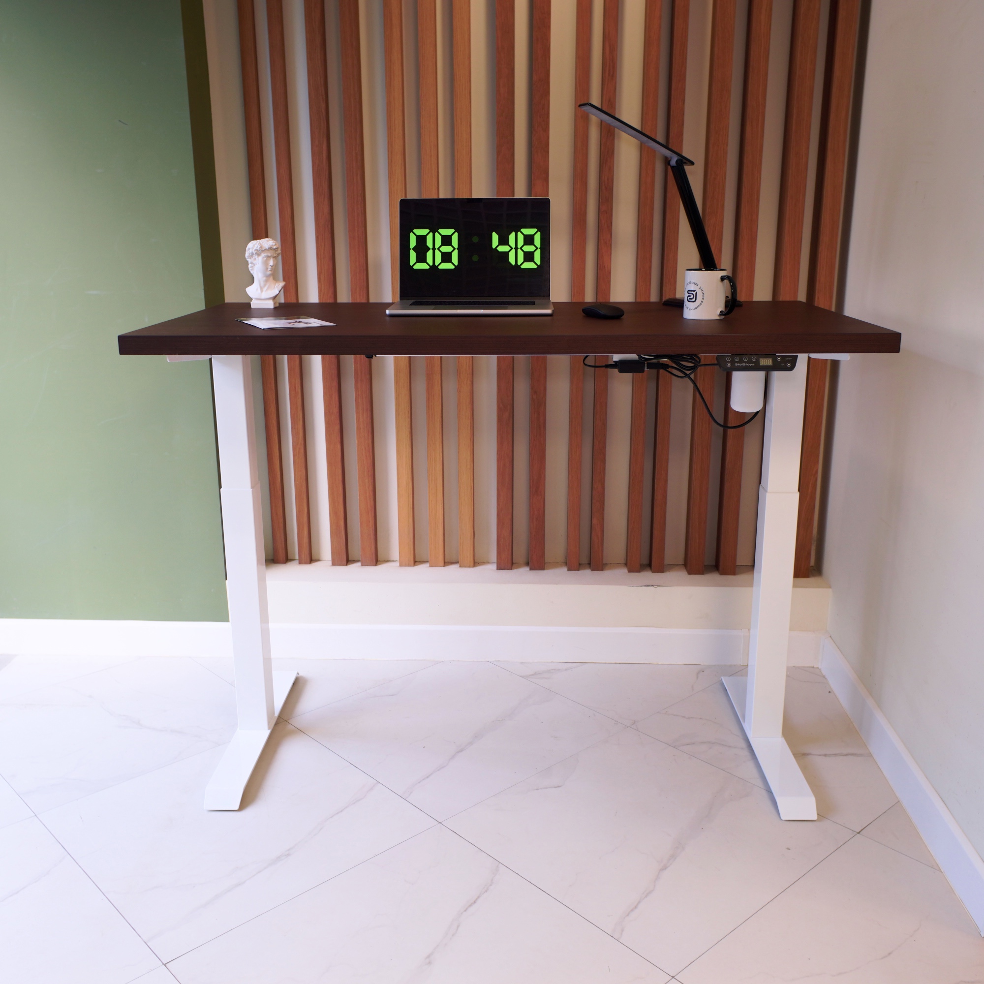 Изображение товара Стол компьютерный Stolstoya Se 211 120x121x65 см МДФ цвет венге/белый