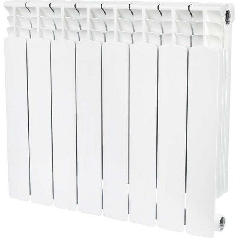 Изображение товара Радиатор секционный Stout Space 500/90 8 секций боковое подключение нержавеющая сталь белый