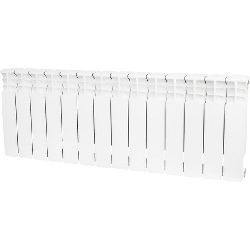 Изображение товара Радиатор биметаллический Stout SPACE 350/90 14 секций белый боковое подключение