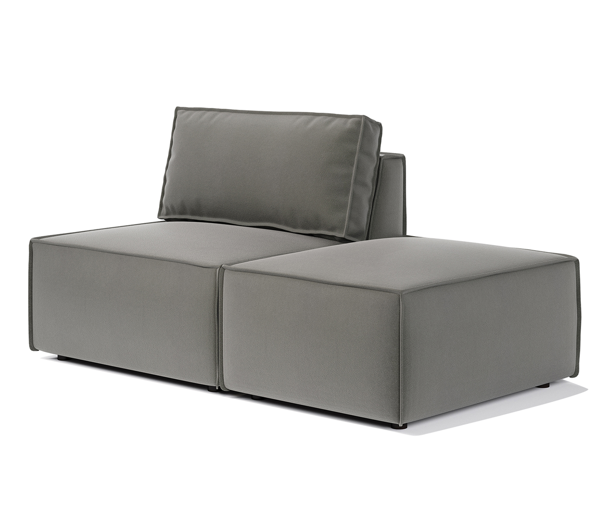Изображение товара Диван модульный Шарм-Дизайн Шарм 25 правый 170x70x75 см велюр цвет серый Изображение товара Диван модульный Шарм-Дизайн Шарм 25 правый 170x70x75 см велюр цвет серый