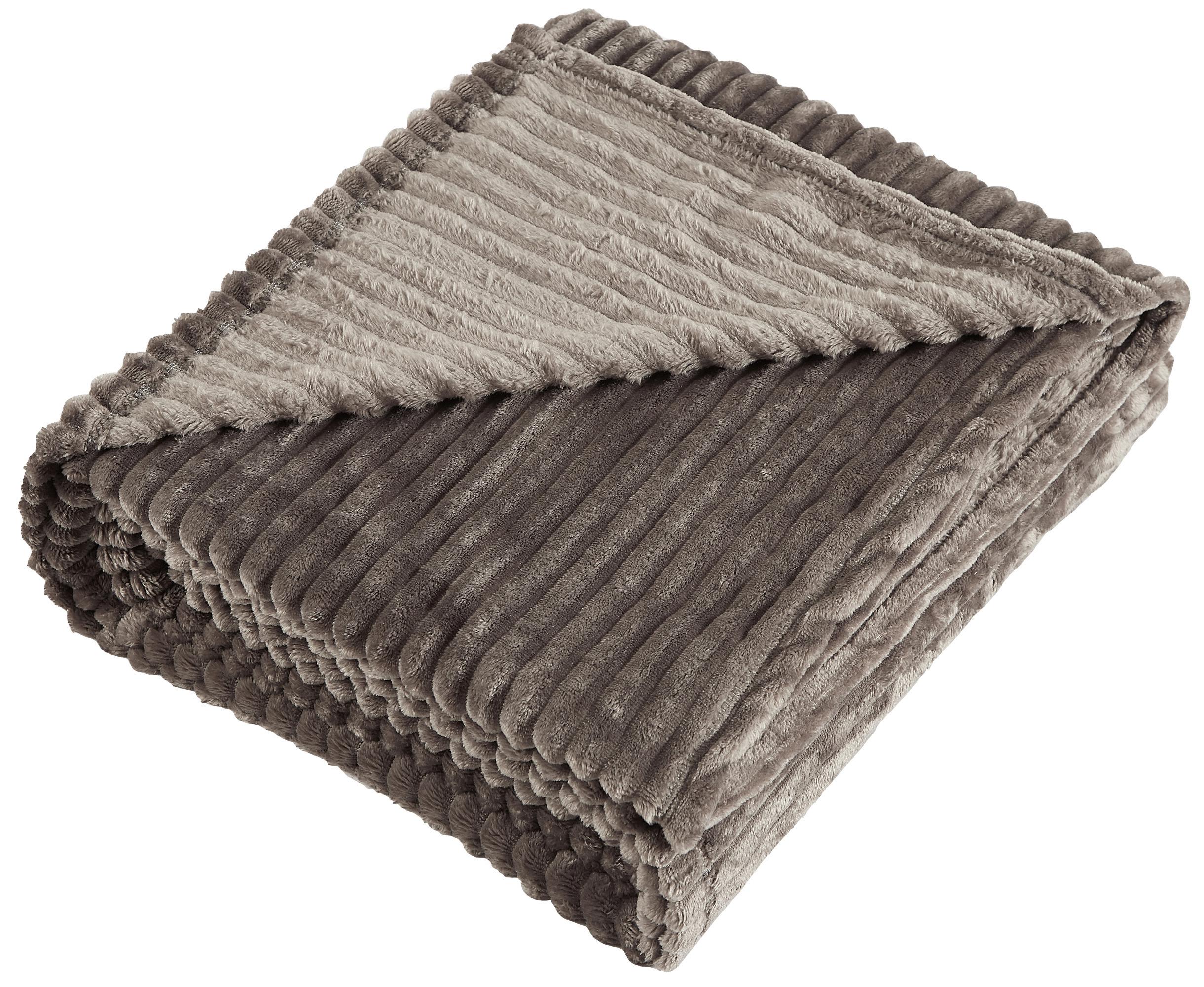 Изображение товара Плед Line Fossil 150x200 см велсофт стильный современный дизайн