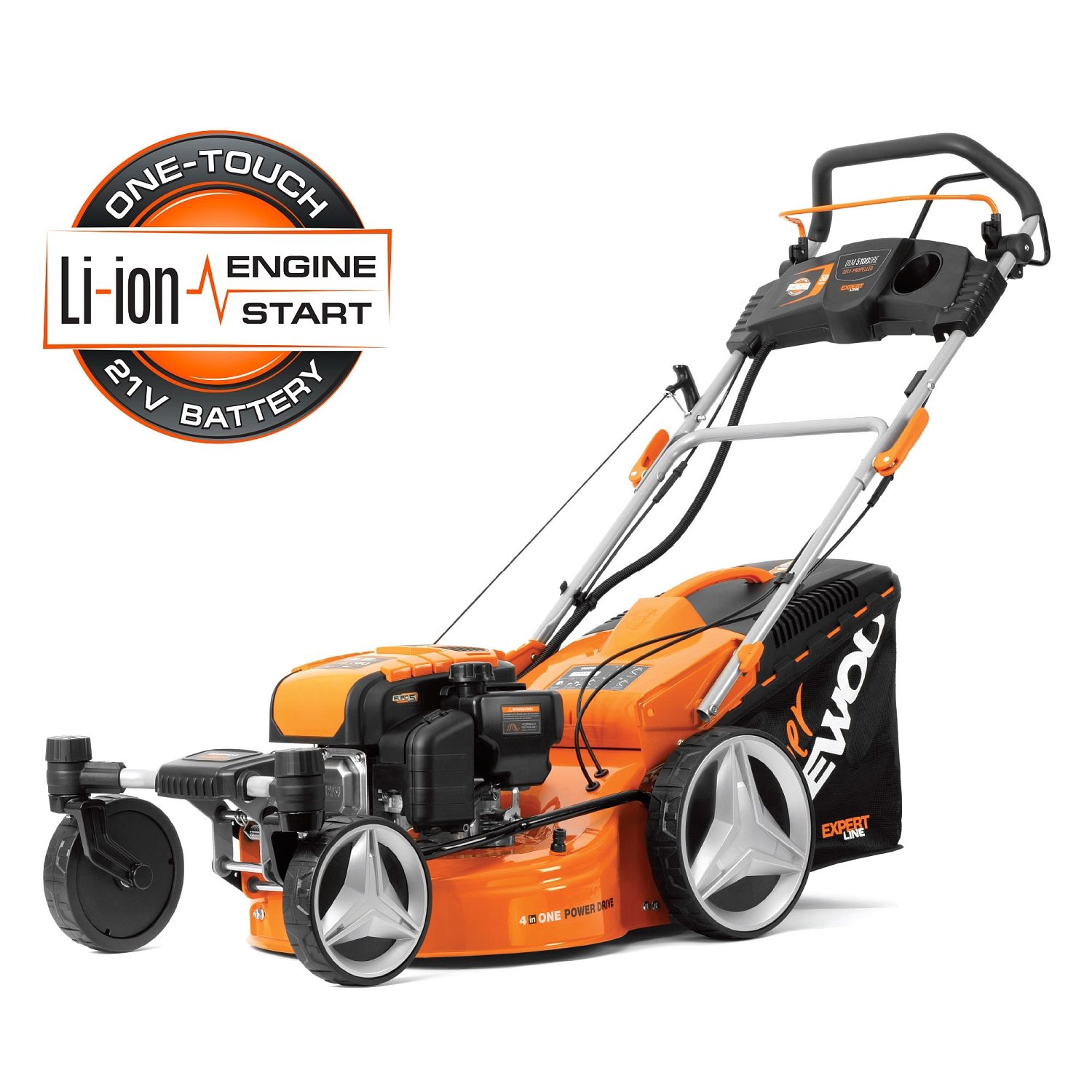 Изображение товара Газонокосилка бензиновая самоходная Daewoo DLM 5100SRE 6 л.с. 48 см