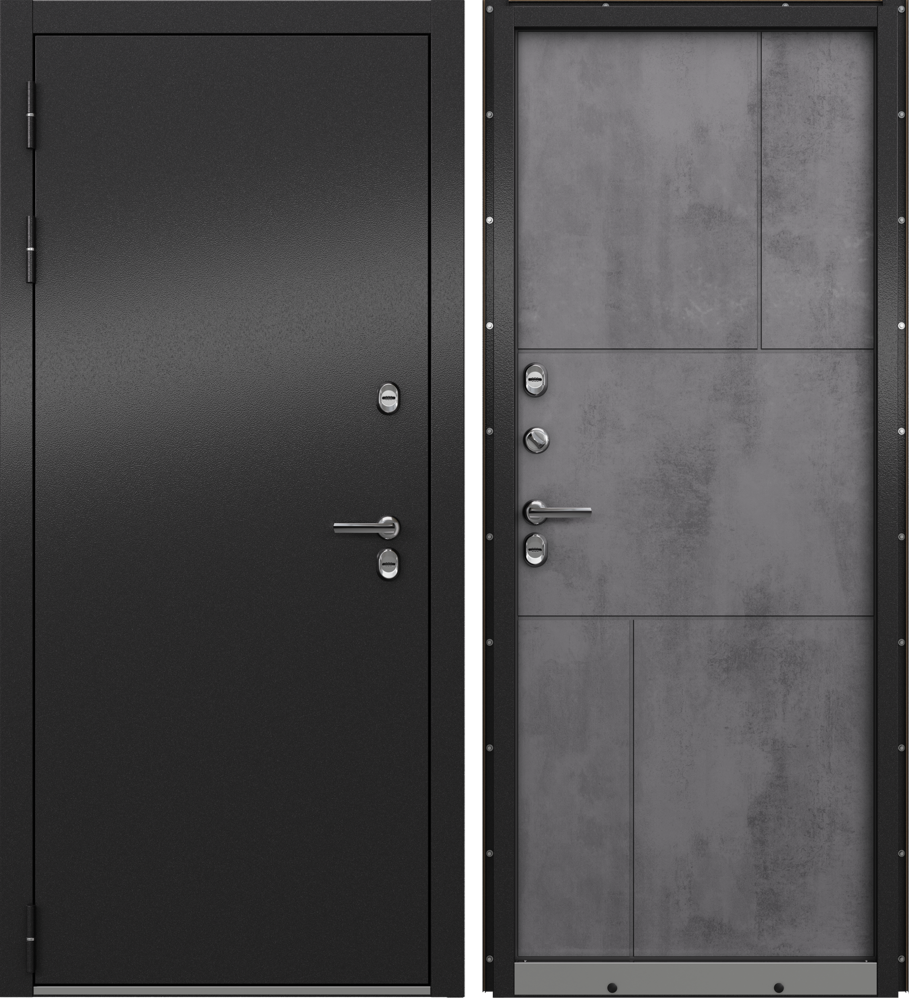 Изображение товара Входная металлическая дверь Крепыш 88x205 см левая темная взломостойкая