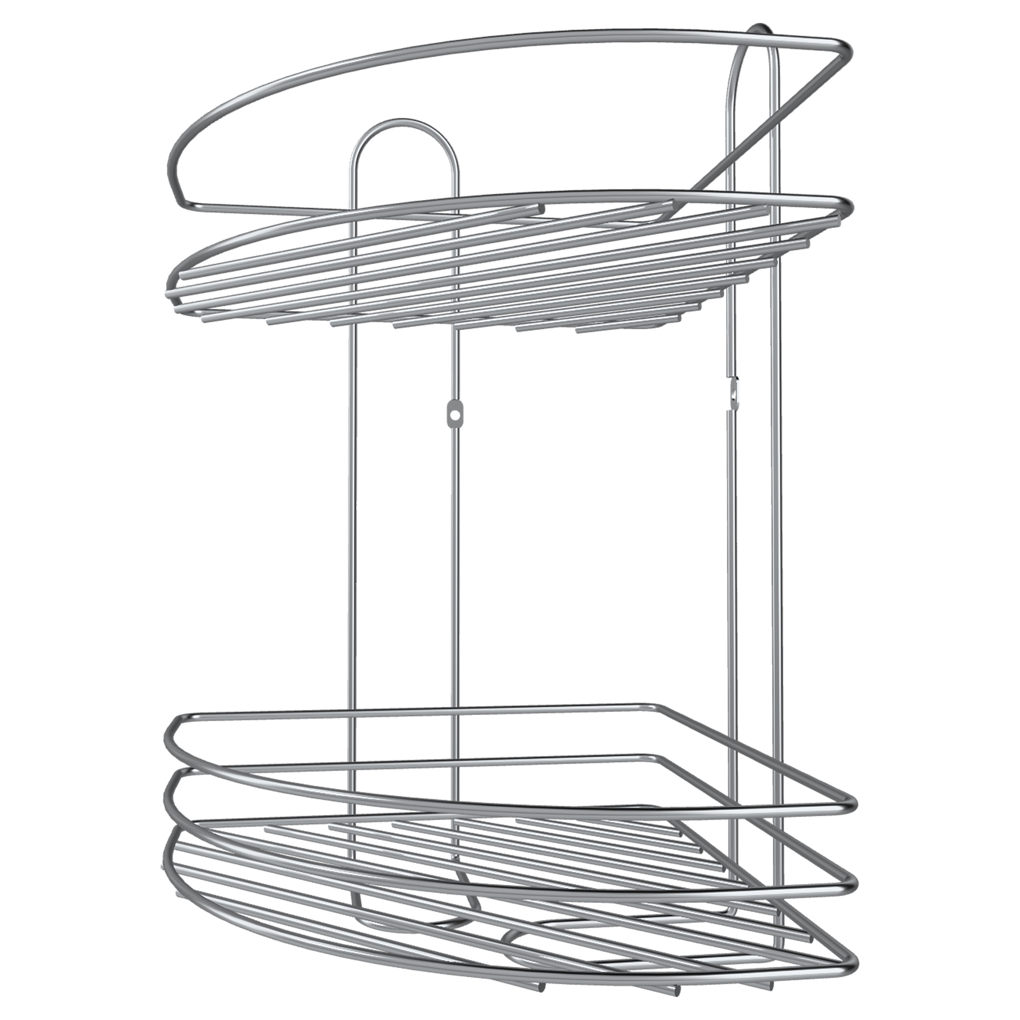 Изображение товара Полка для ванной Lemer Nil 23x34.5 см металл хром современный дизайн