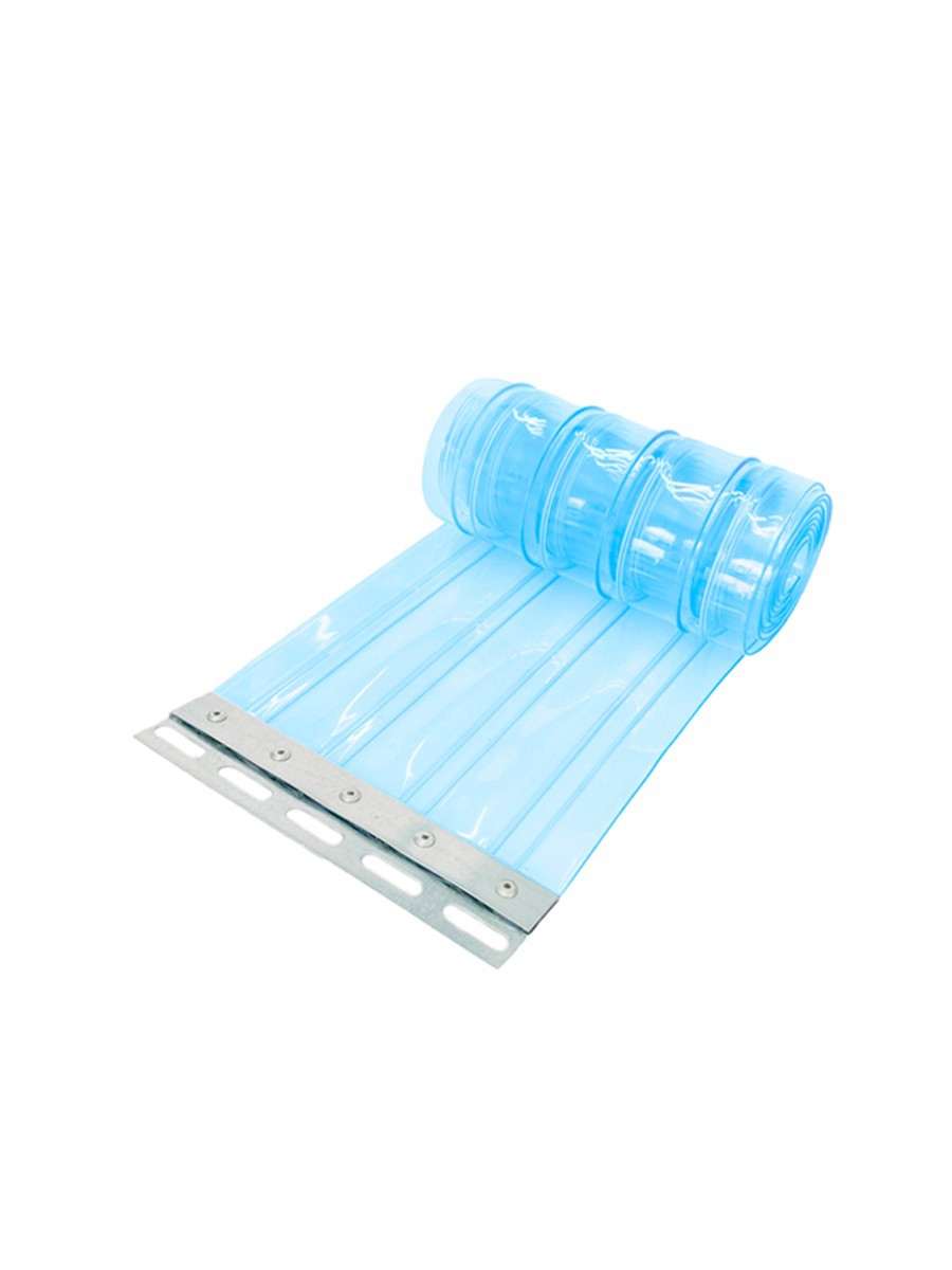 Изображение товара Полосовая завеса ПВХ Курсклимат морозостойкая рифленая ламель 200мм 2м крепление из нержавеющей стали