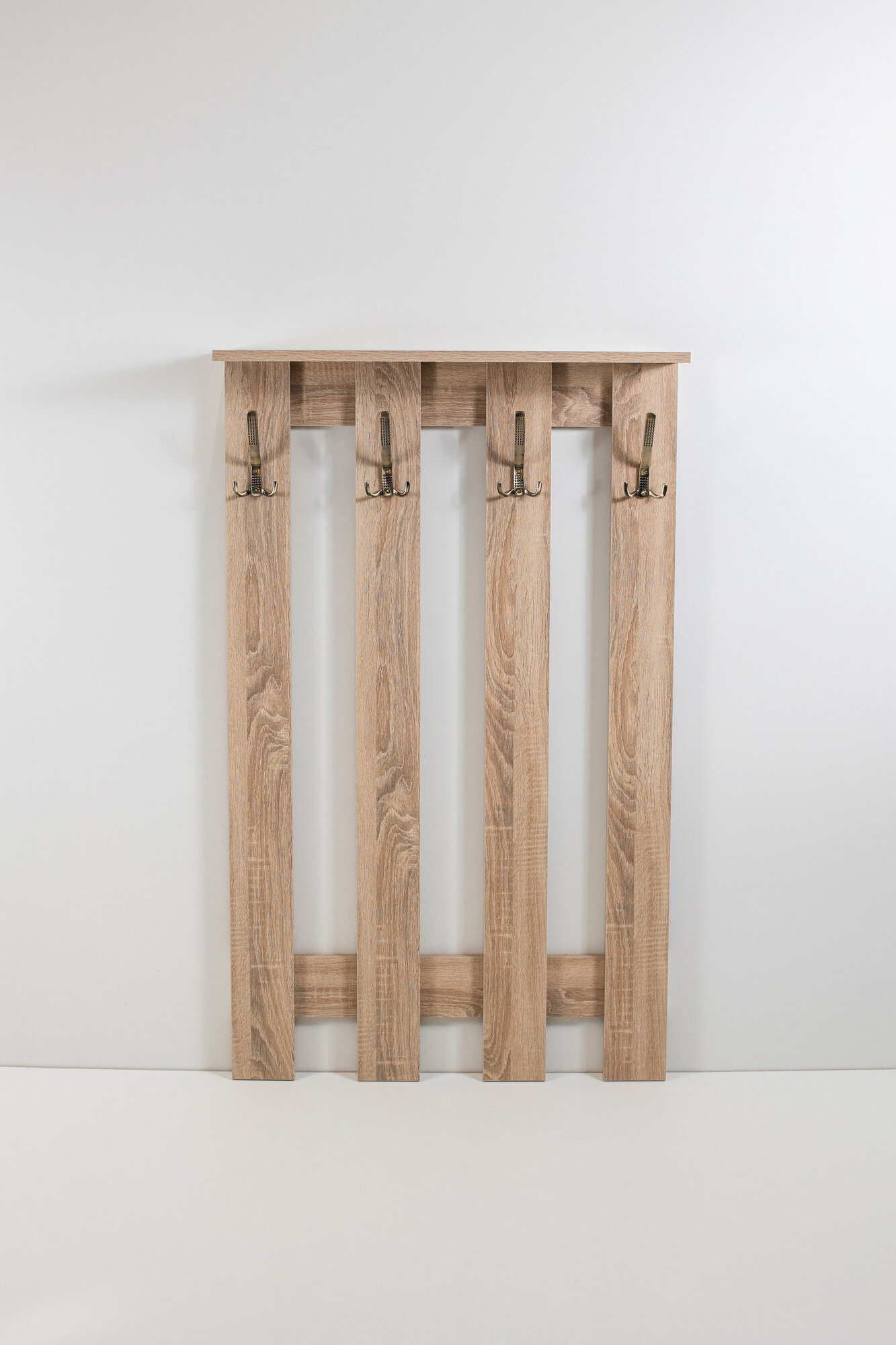 Изображение товара Настенная вешалка Граникум 70x115x70 см с 4 крючками дуб сонома