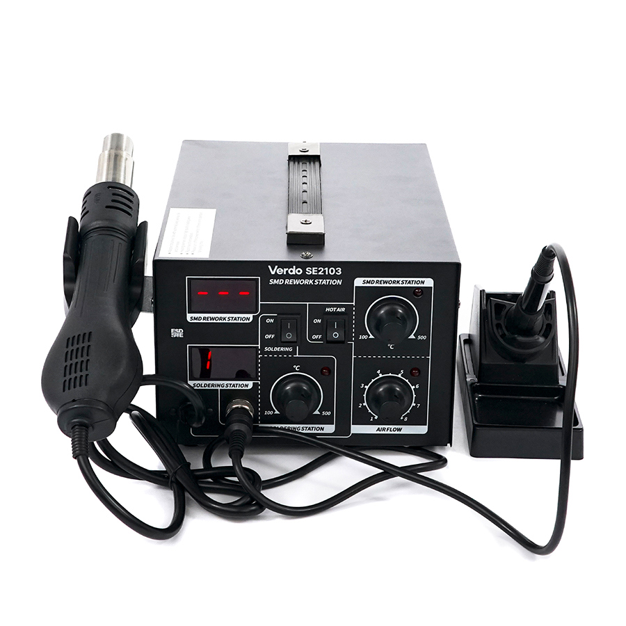 Изображение товара Паяльная станция демонтажная с термофеном Verdo SE210300, 70 Вт Изображение товара Паяльная станция демонтажная с термофеном Verdo SE210300, 70 Вт