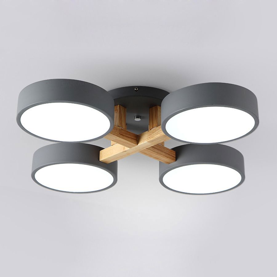 Изображение товара Люстра потолочная светодиодная Imperiumloft Joist Gray 17 м² регулируемый белый свет цвет серый/серебристый