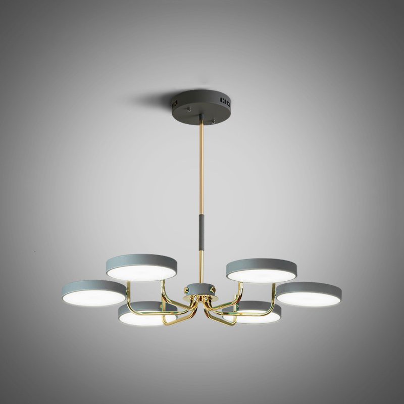 Изображение товара Люстра на штанге Imperiumloft TAVIS01 Современная 6 плафонов 60 Вт