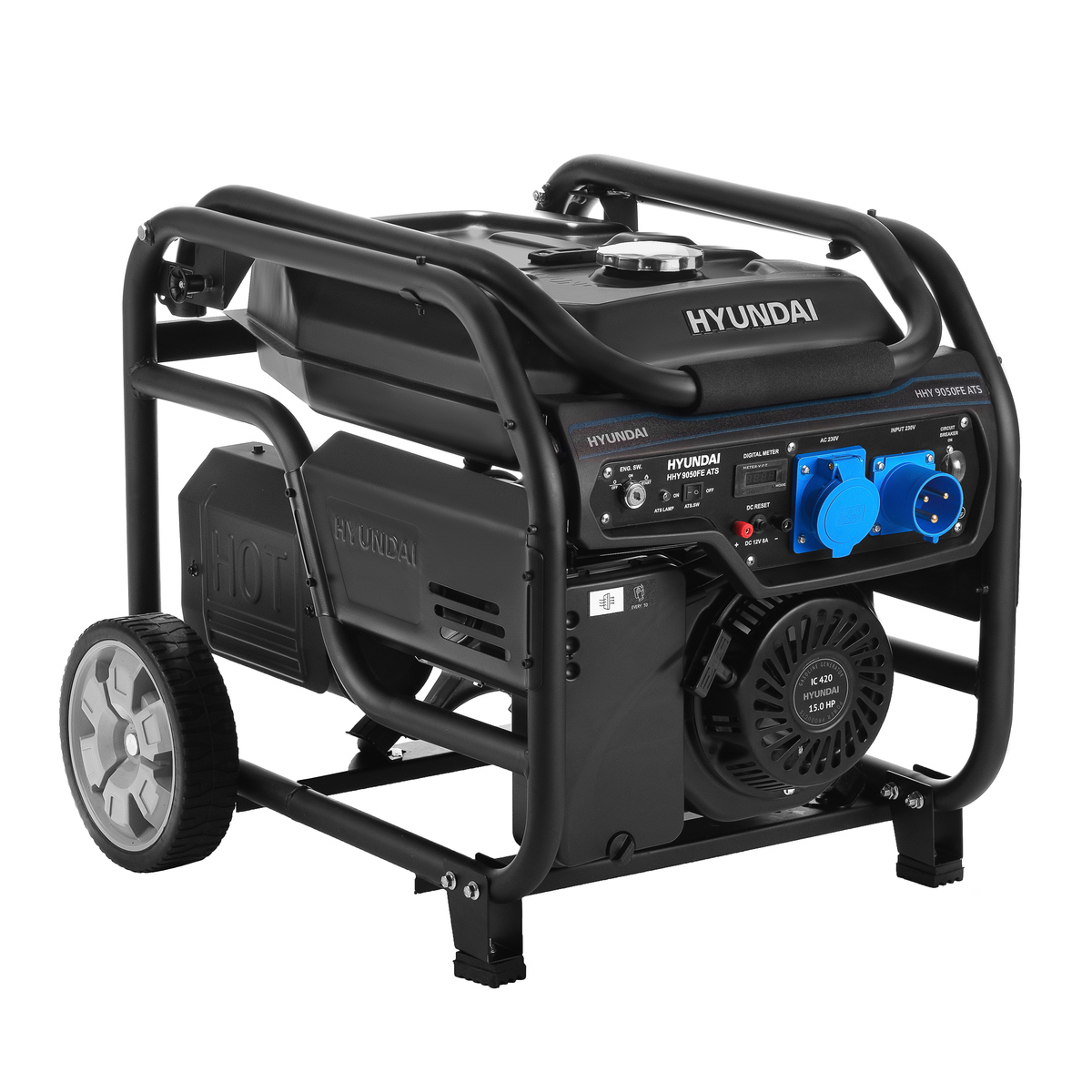 Изображение товара Генератор бензиновый Hyundai HHY 9050Fe ATS, 6.5 кВт