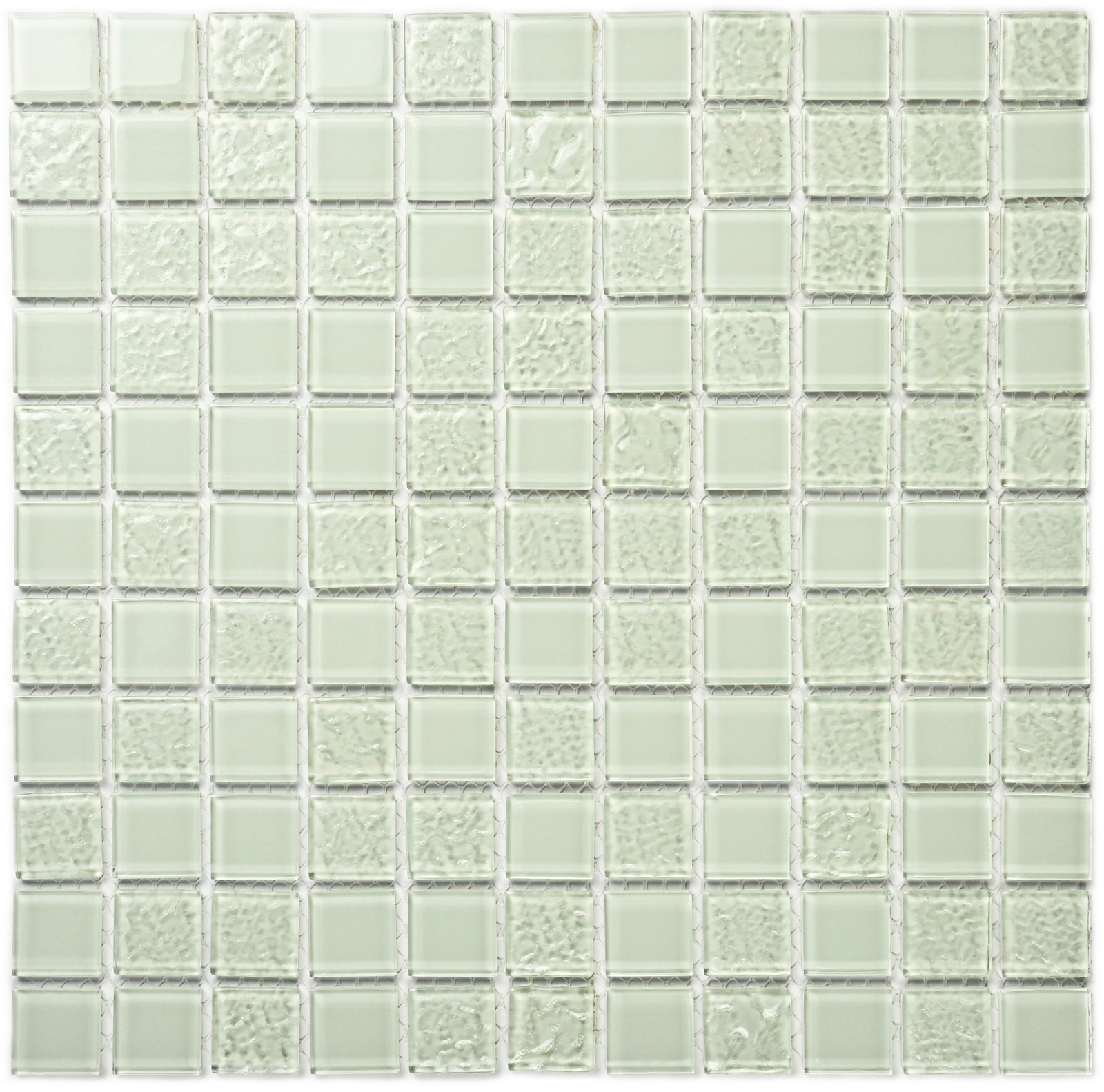 Изображение товара Декоративная мозаика Bonaparte Вива Белая роза/White Rose 30x30см стекло цвет белый