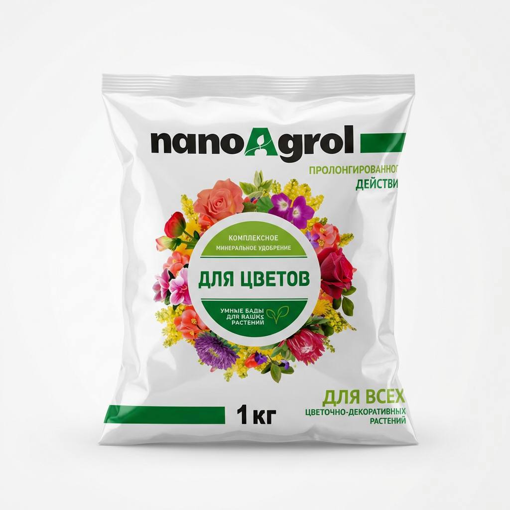 Изображение товара Удобрение Nano Agrol для цветочных растений 1 кг Изображение товара Удобрение Nano Agrol для цветочных растений 1 кг