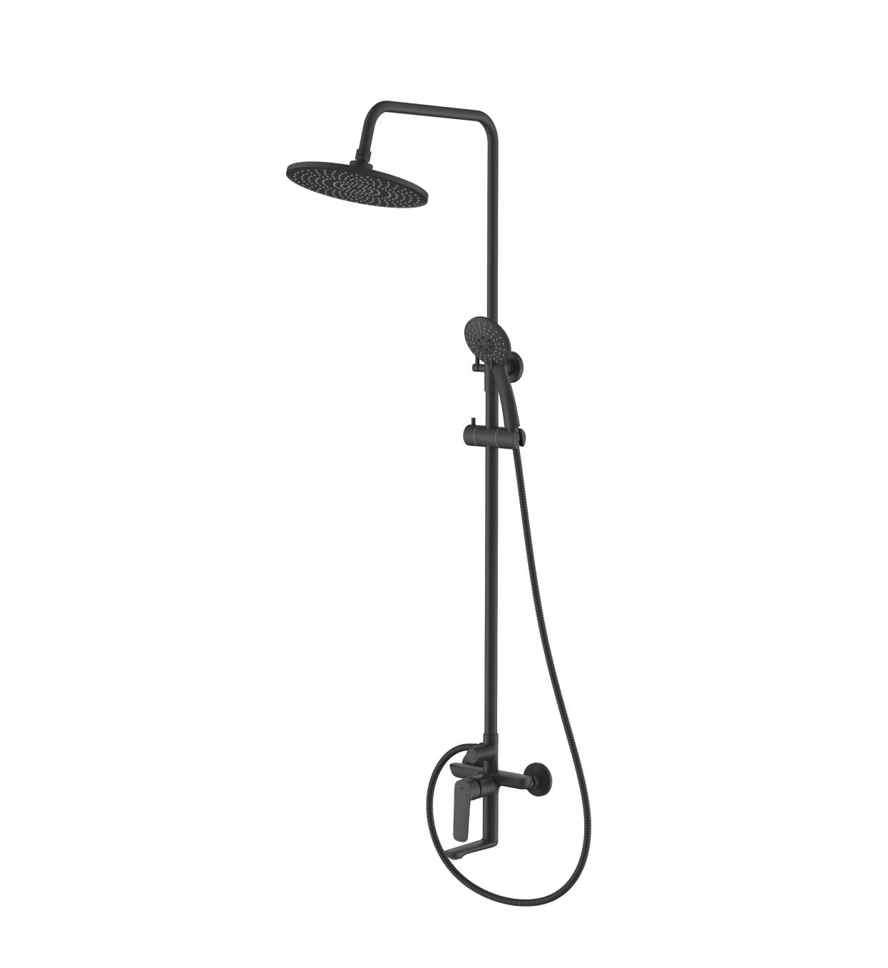 Изображение товара Душевая система Iddis Token со смесителем 3 режима цвет черный