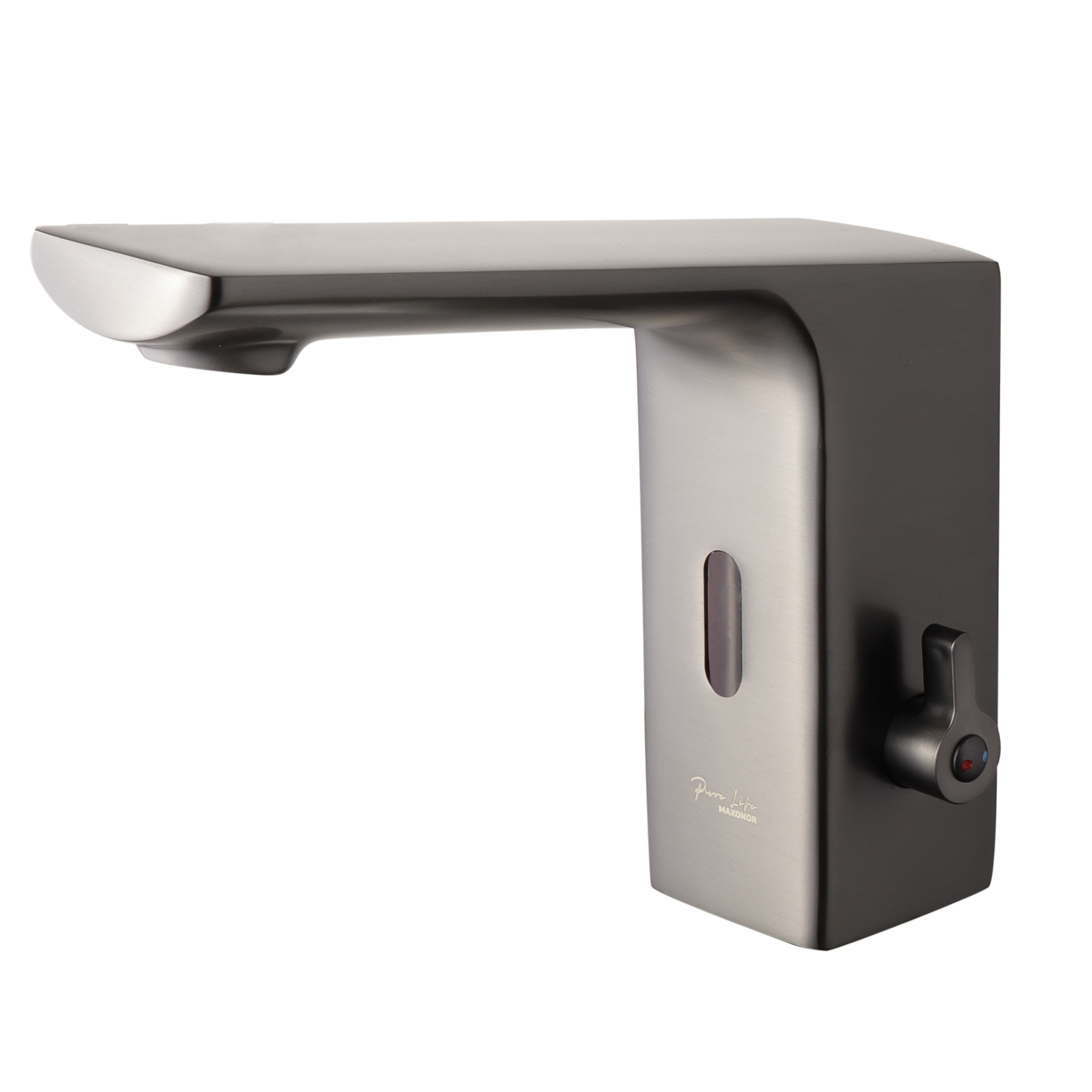Изображение товара Смеситель MAXONOR PURE LIFE PL513-9 сенсорный графит для раковины