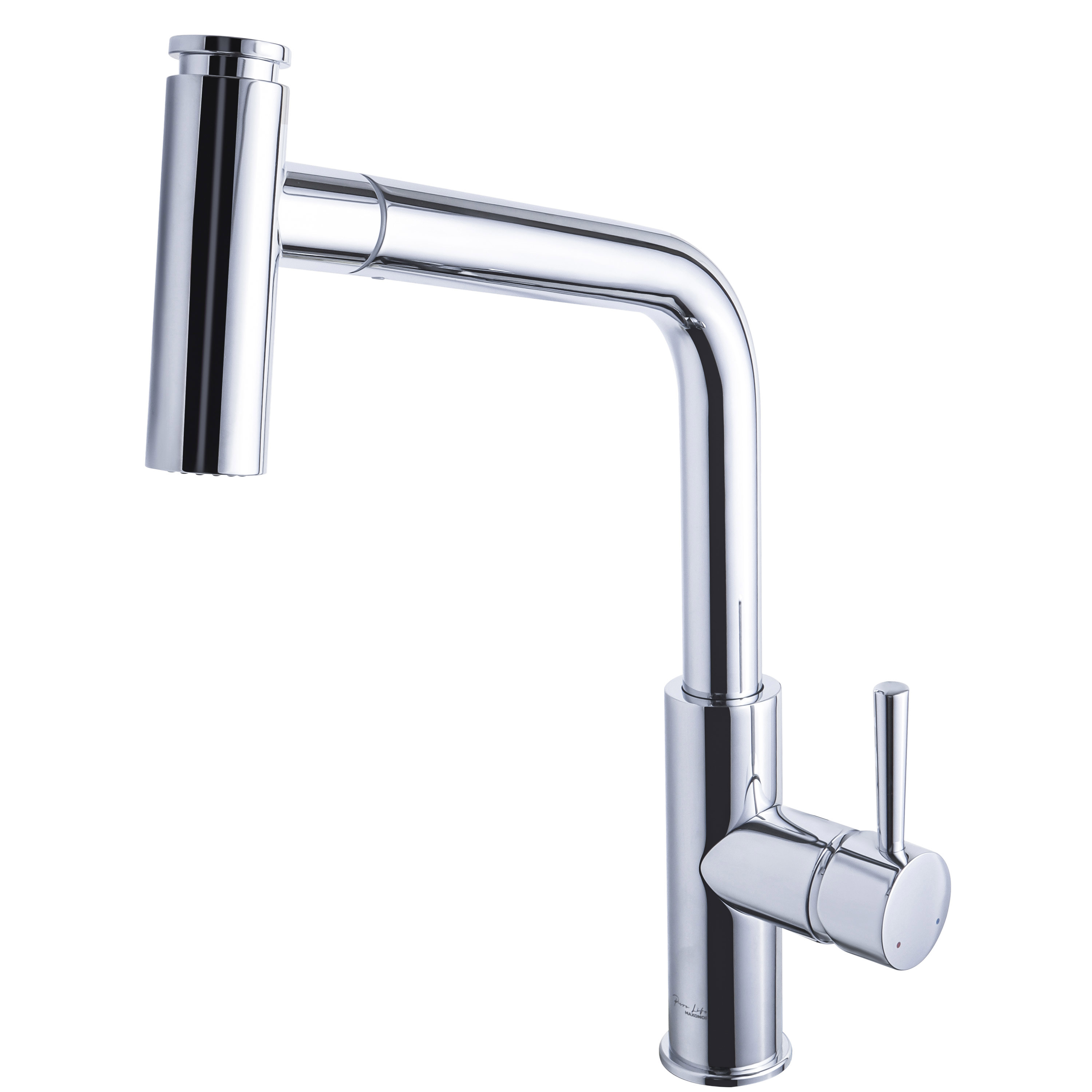 Изображение товара Смеситель для кухни Maxonor Pure Life PL4281 поворотный хромированный 26.7 см
