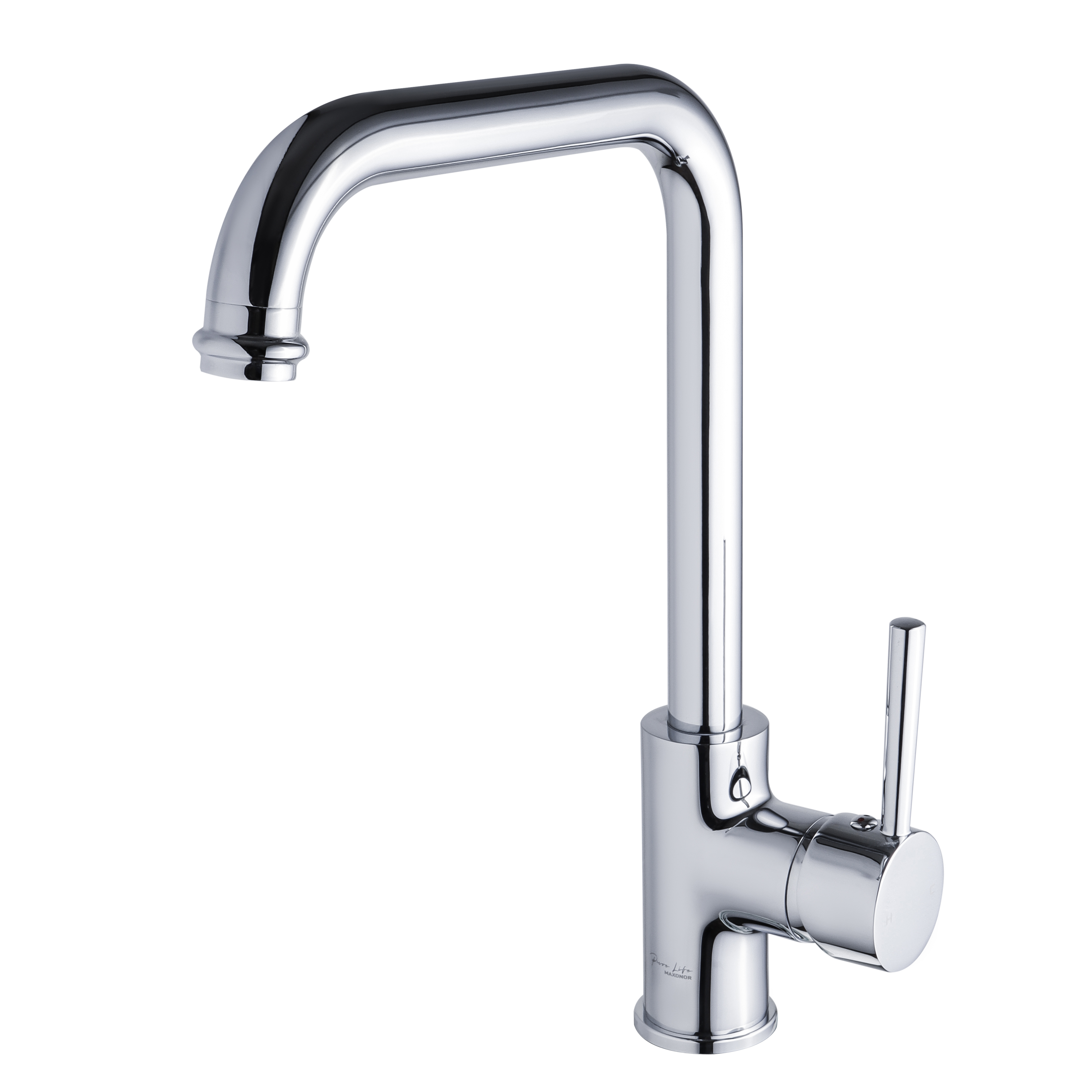 Изображение товара Смеситель для кухни Maxonor pure life PL4087 поворотный хром 29.5 см