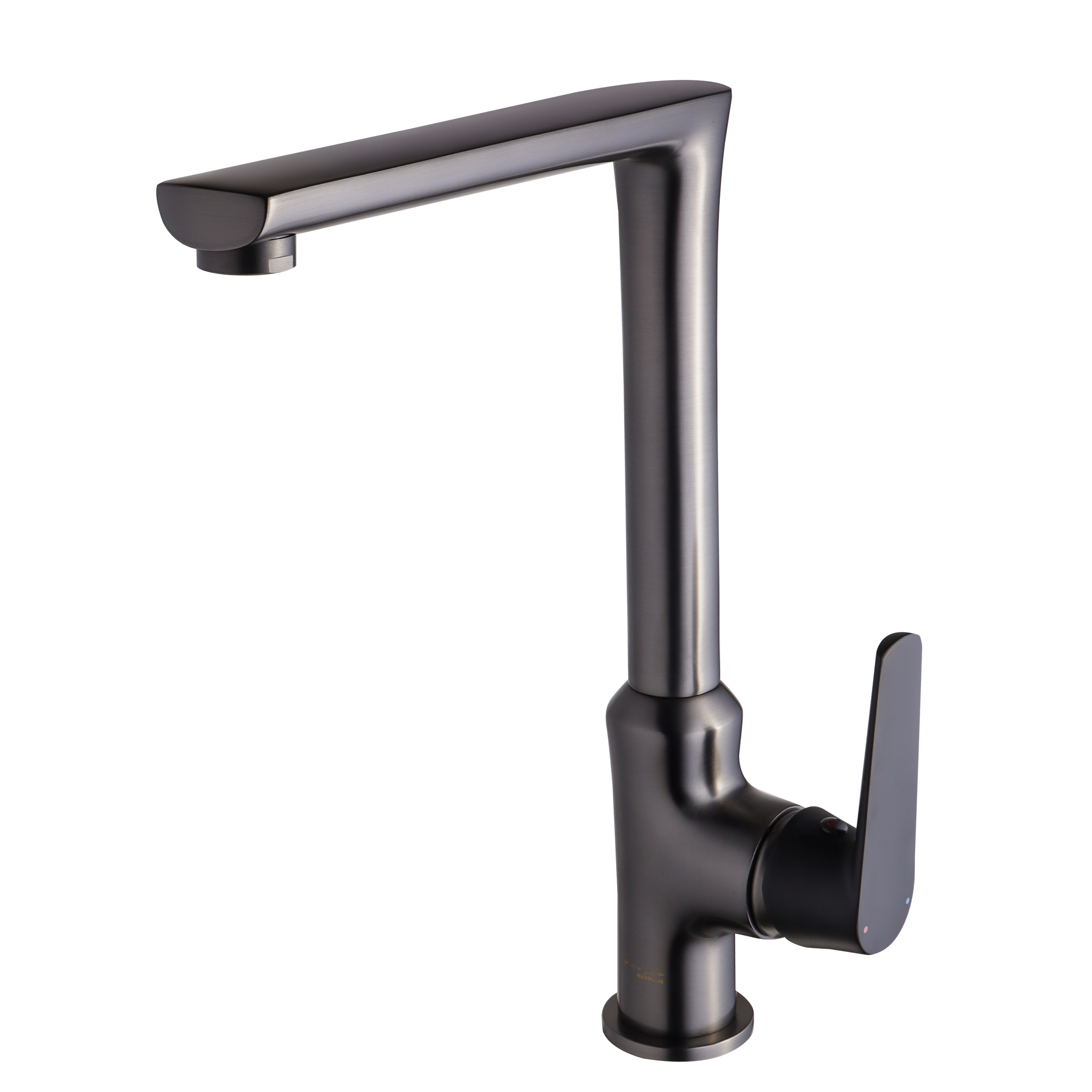 Изображение товара Смеситель для кухни Maxonor PURE LIFE PL4085-7 поворотный излив черный матовый