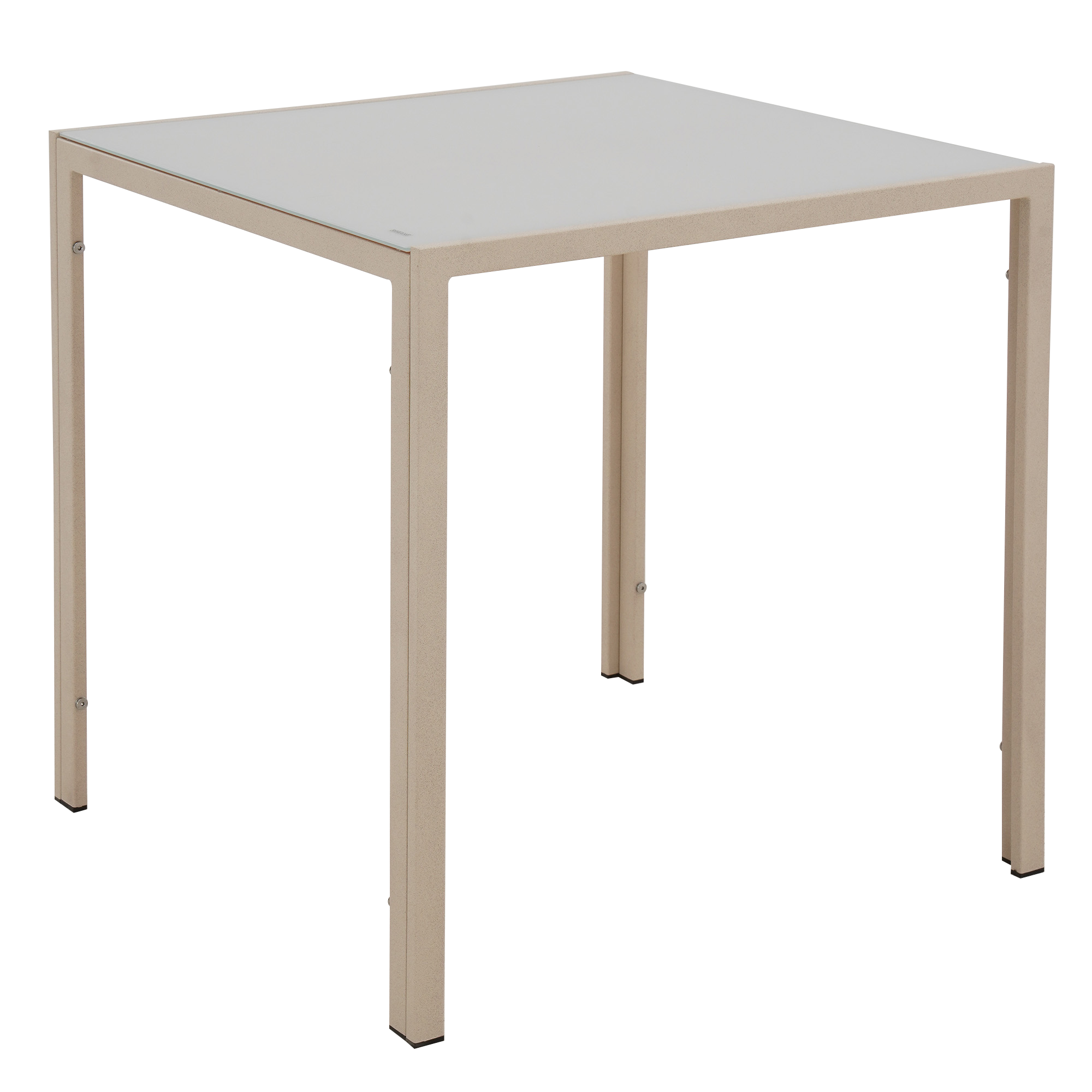 Изображение товара Садовый стол нераздвижной BEGINIA Lazo 70x70 см сталь бежевый