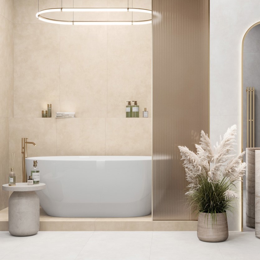 Изображение товара Керамогранит Alma ceramica Mural 60x120 см бежевый низкий шов