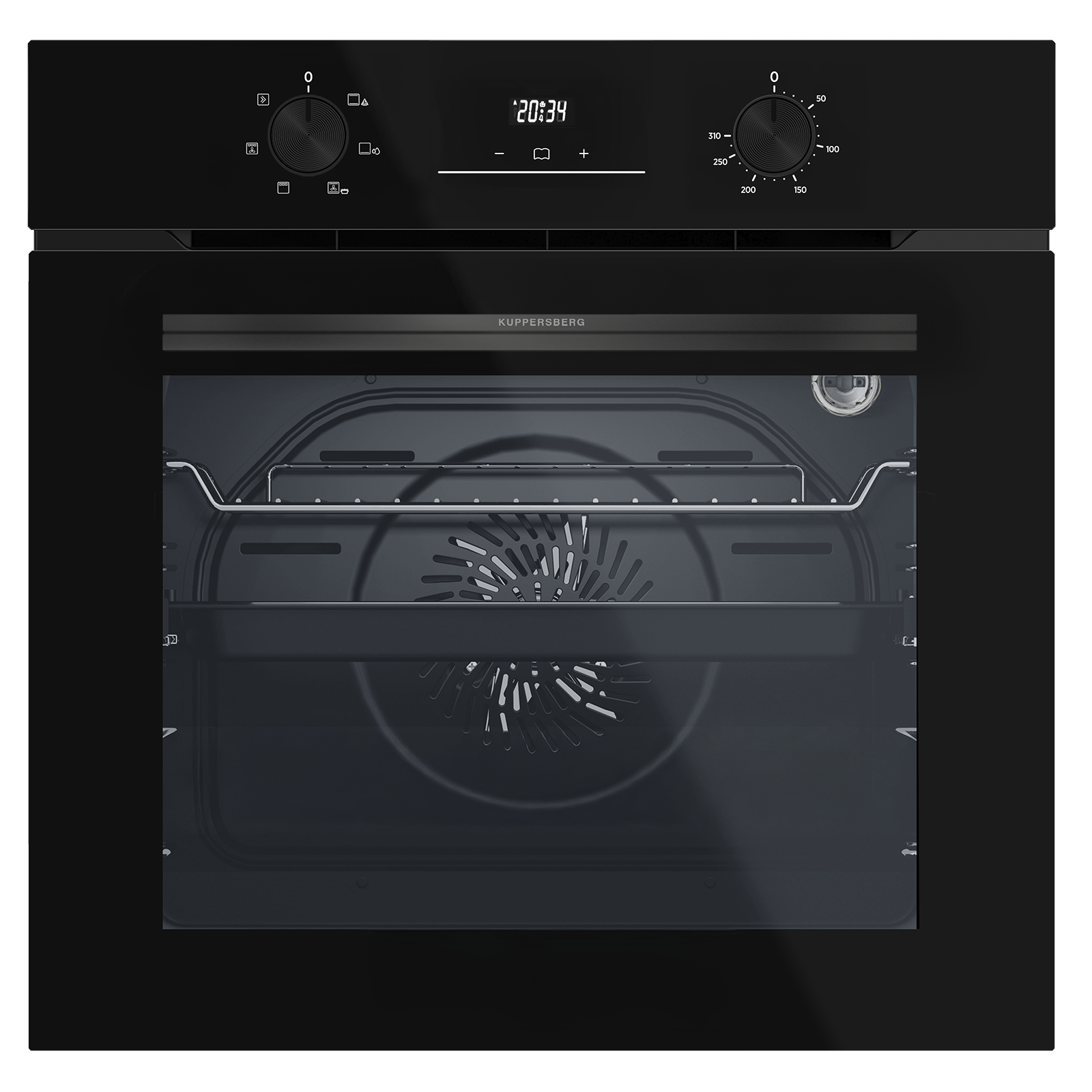 Изображение товара Встраиваемый духовой шкаф Kuppersberg ho 606 P Black line 59.5x59.5x54.7 см цвет чёрный