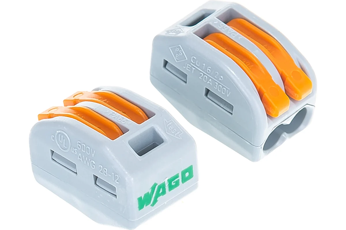 Изображение товара Клемма обжимная WAGO 222-412 2-проводная 4 мм 50 шт