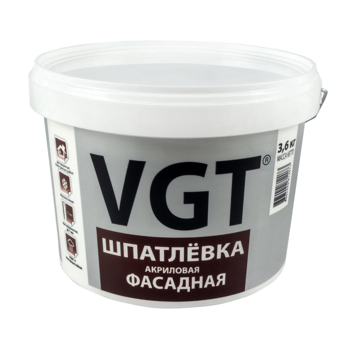 Изображение товара Шпатлевка фасадная VGT 3.6 кг