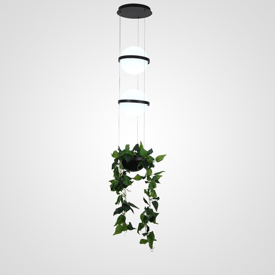 Изображение товара Светильник подвесной светодиодный Imperiumloft Palma 9 м² нейтральный белый свет цвет белый