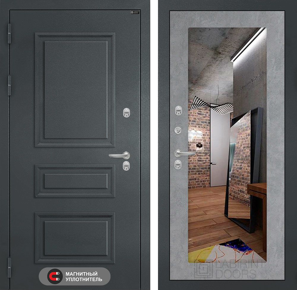 Изображение товара Входная дверь ДВЕРИ ЛАБИРИНТ Атлантик с панелью П18 Изображение товара Входная дверь ДВЕРИ ЛАБИРИНТ Атлантик с панелью П18