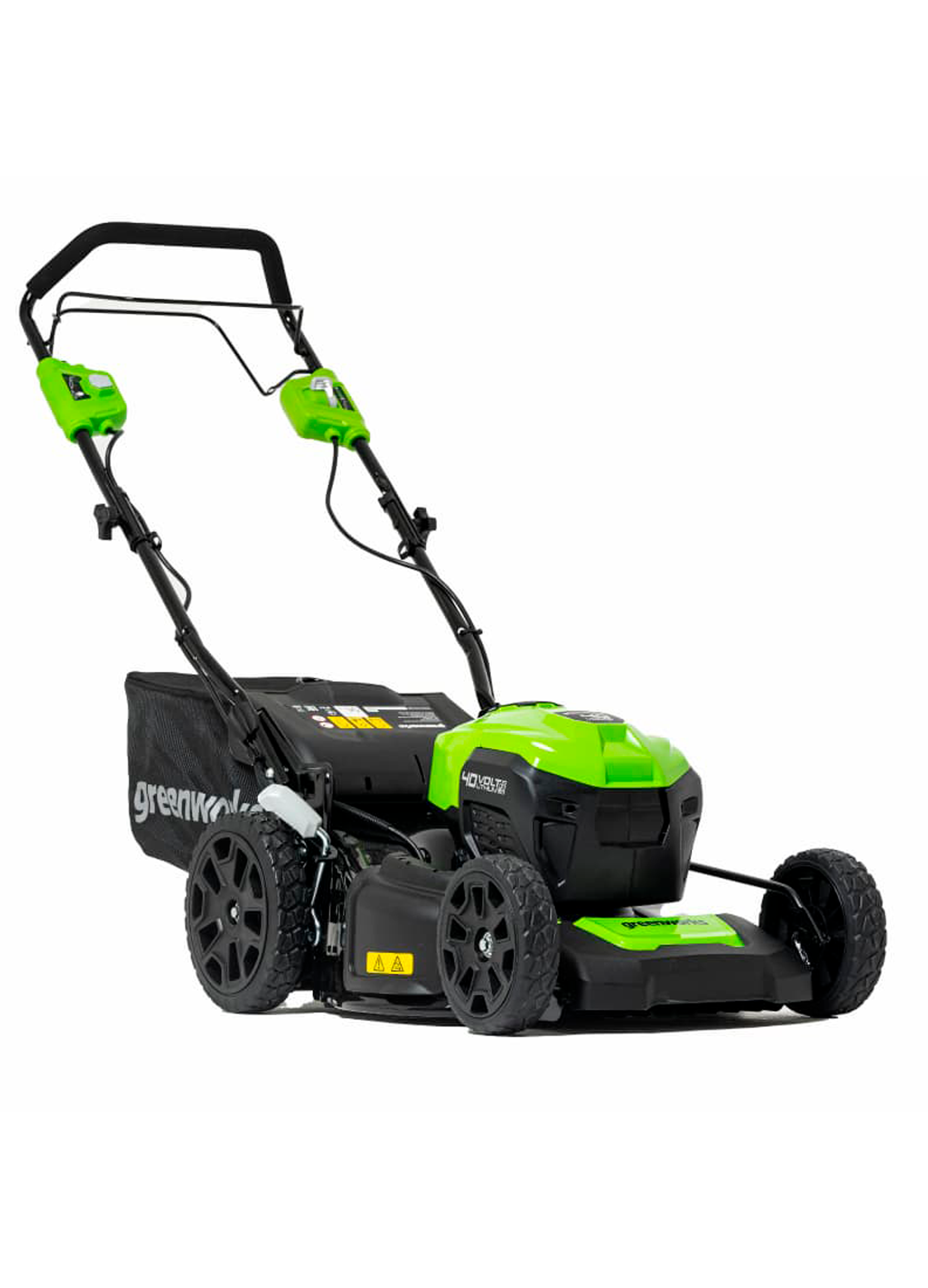Изображение товара Аккумуляторная газонокосилка GreenWorks 40V 46 см мульчирование и задний выброс Изображение товара Аккумуляторная газонокосилка GreenWorks 40V 46 см мульчирование и задний выброс