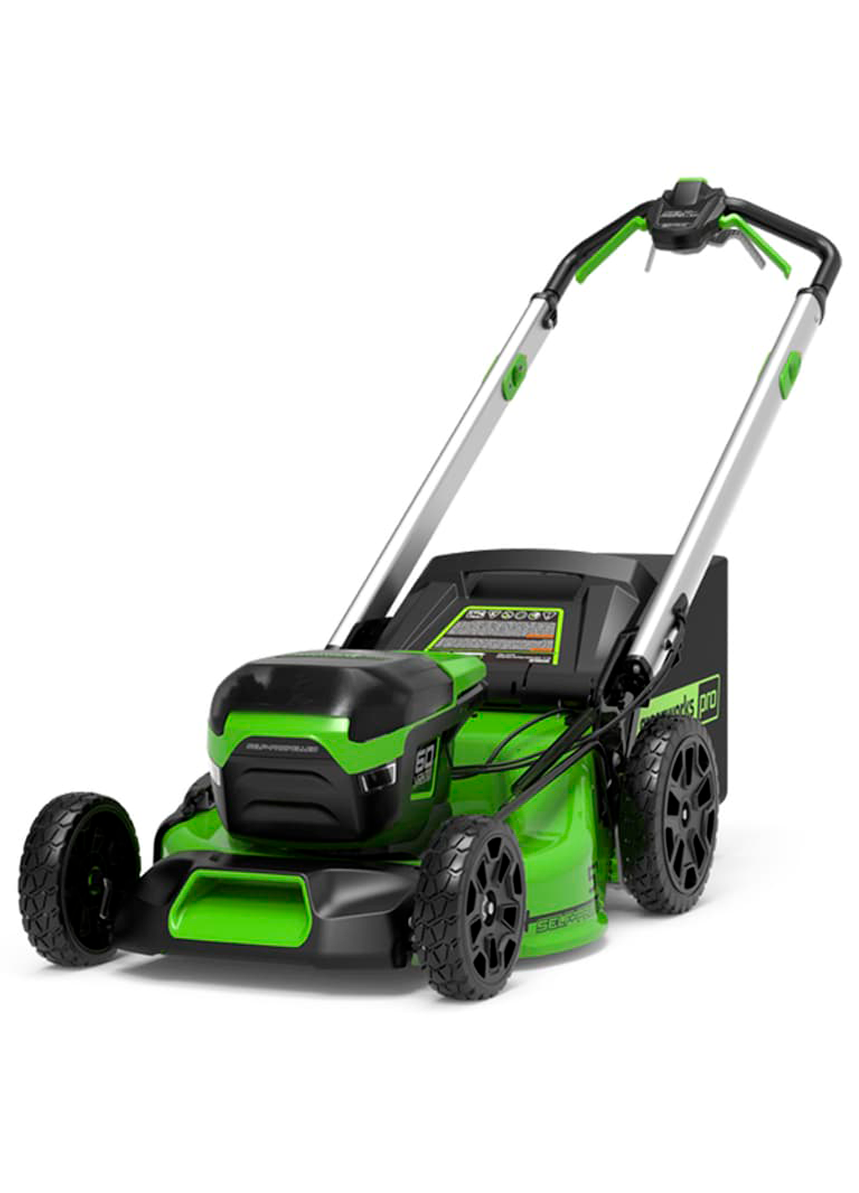 Изображение товара Аккумуляторная газонокосилка Greenworks GD60LM51SP 51 см, 60 В, 3-в-1 Изображение товара Аккумуляторная газонокосилка Greenworks GD60LM51SP 51 см, 60 В, 3-в-1