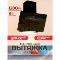 Изображение товара Наклонная вытяжка Hietzel chv 6022S 60 см цвет черный Изображение товара Наклонная вытяжка Hietzel chv 6022S 60 см цвет черный