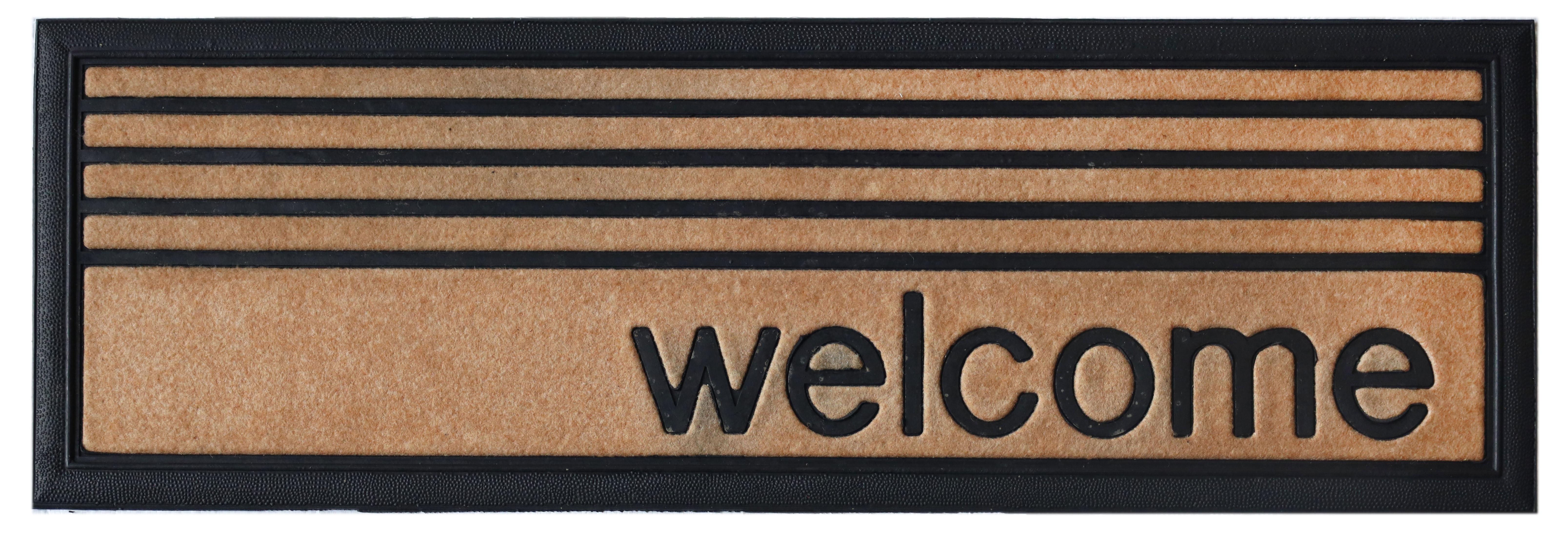 Изображение товара Коврик грязезащитный полиэстер Bali S3 25х75 см цвет бежевый