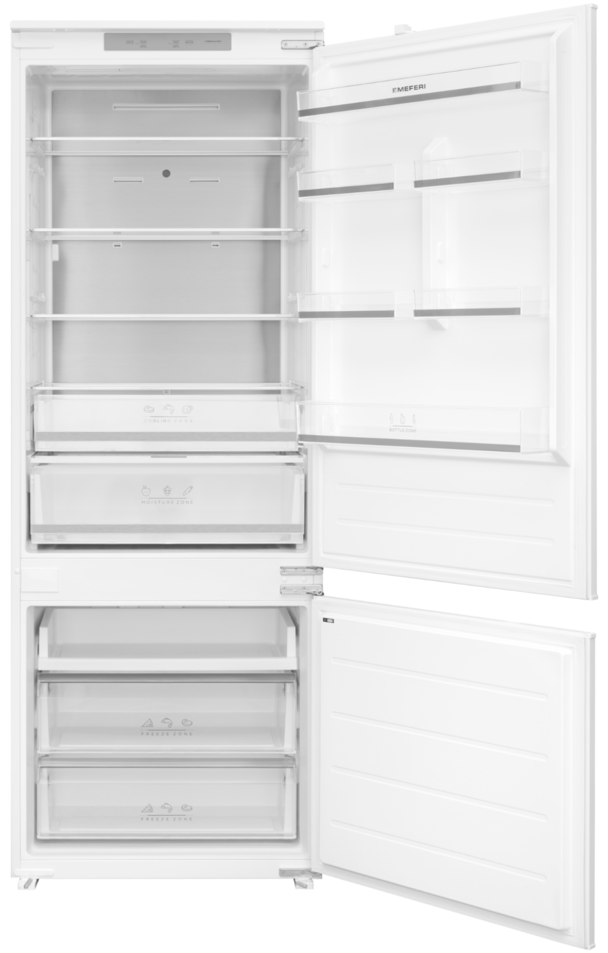 Изображение товара Встраиваемый холодильник Meferi MBR193 xl total no frost comfort 69x195.3 см цвет белый Изображение товара Встраиваемый холодильник Meferi MBR193 xl total no frost comfort 69x195.3 см цвет белый
