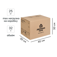 Изображение товара Картонная коробка 40x30x30 см для хранения и перевозки до 25 кг