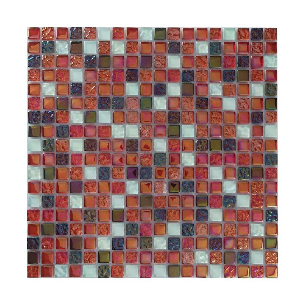 Изображение товара Мозаика стеклянная Керамоград Dgs016_05 30x30 см цвет белый