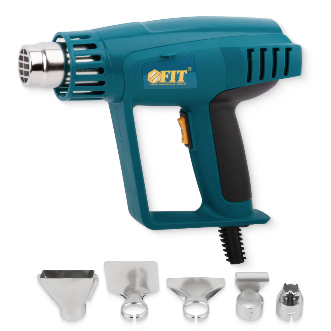 Изображение товара Фен технический сетевой Fit 80608 с 5 насадками и мощностью 2000 Вт