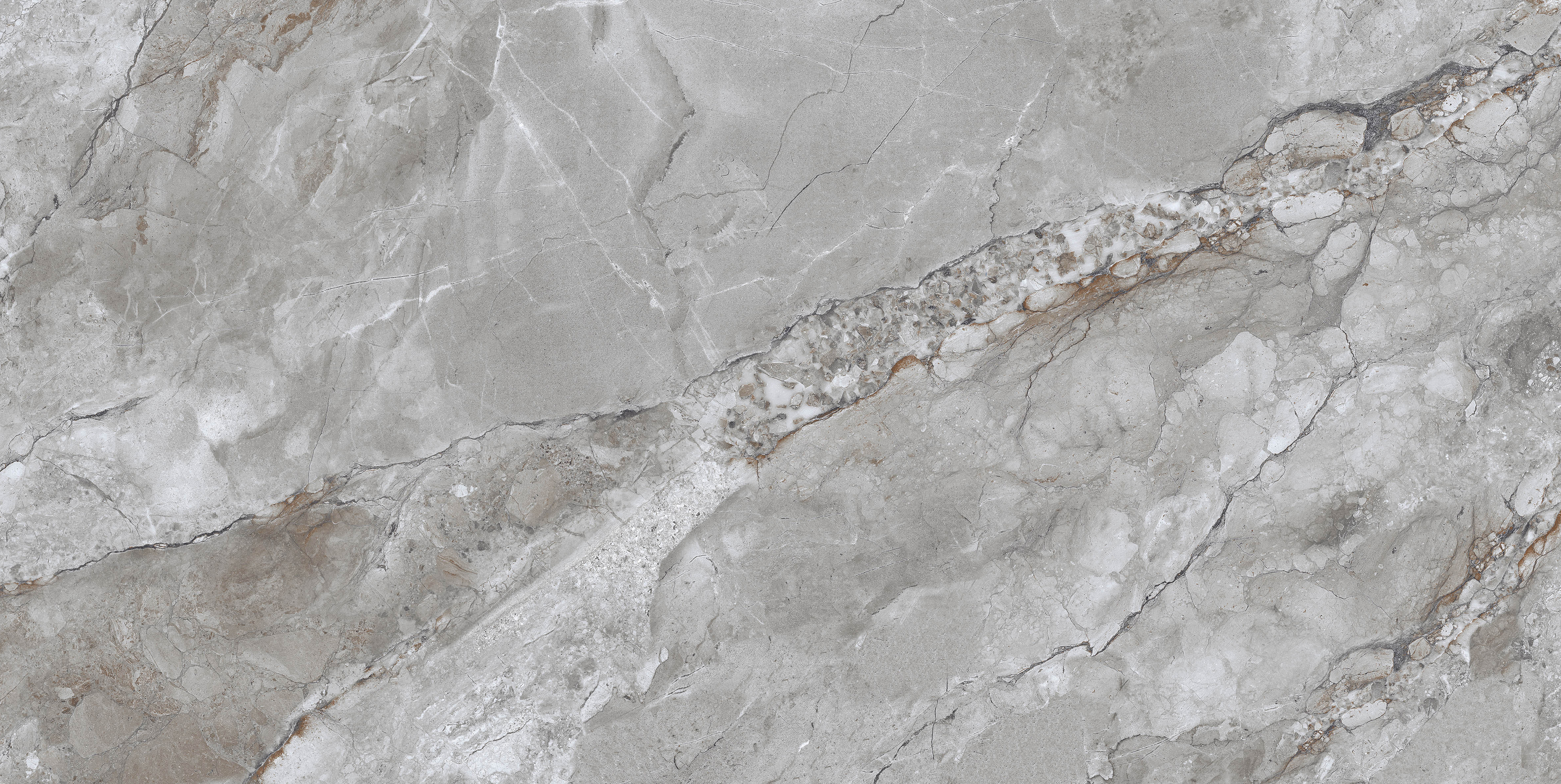 Изображение товара Настенная керамическая плитка Eurotile 30x60 см серого цвета коллекция Eteri