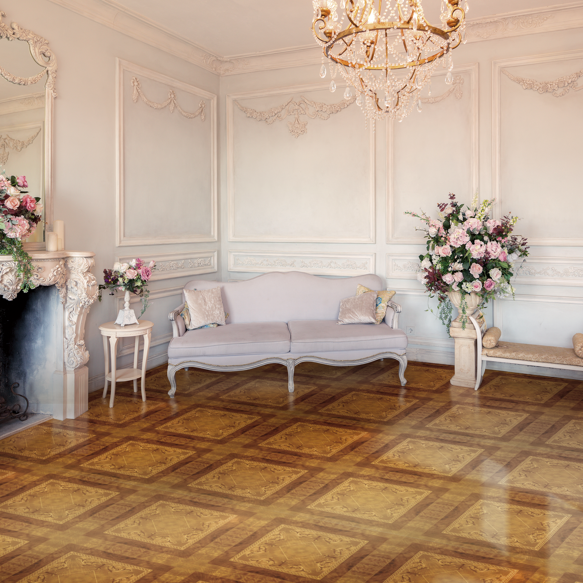 Изображение товара Ламинат Basanta Palace T-101 Потала 33 класс толщина 10 мм 2 фаски 2.95 м², цена за упаковку Изображение товара Ламинат Basanta Palace T-101 Потала 33 класс толщина 10 мм 2 фаски 2.95 м², цена за упаковку